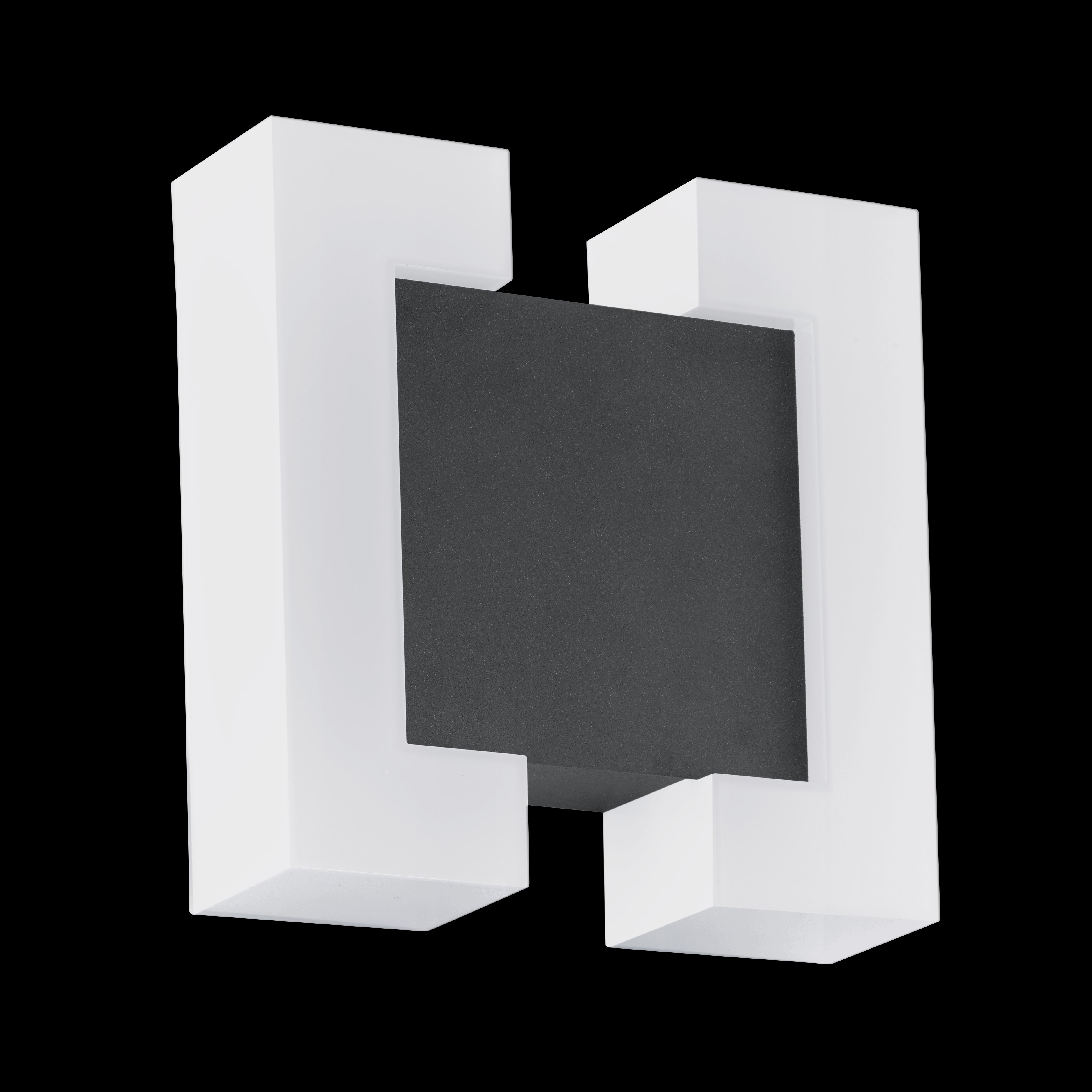 eglo sitia ip44 grey led outdoor wall light living room image