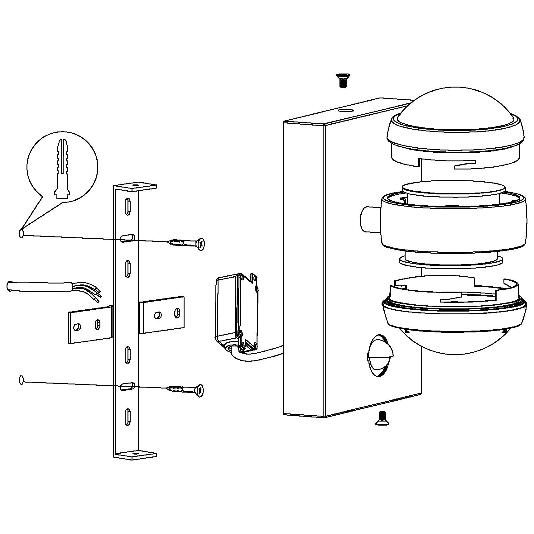 eglo sesimba 1 led black pir outdoor ip44 wall light Kitchen Lighting Close Up
