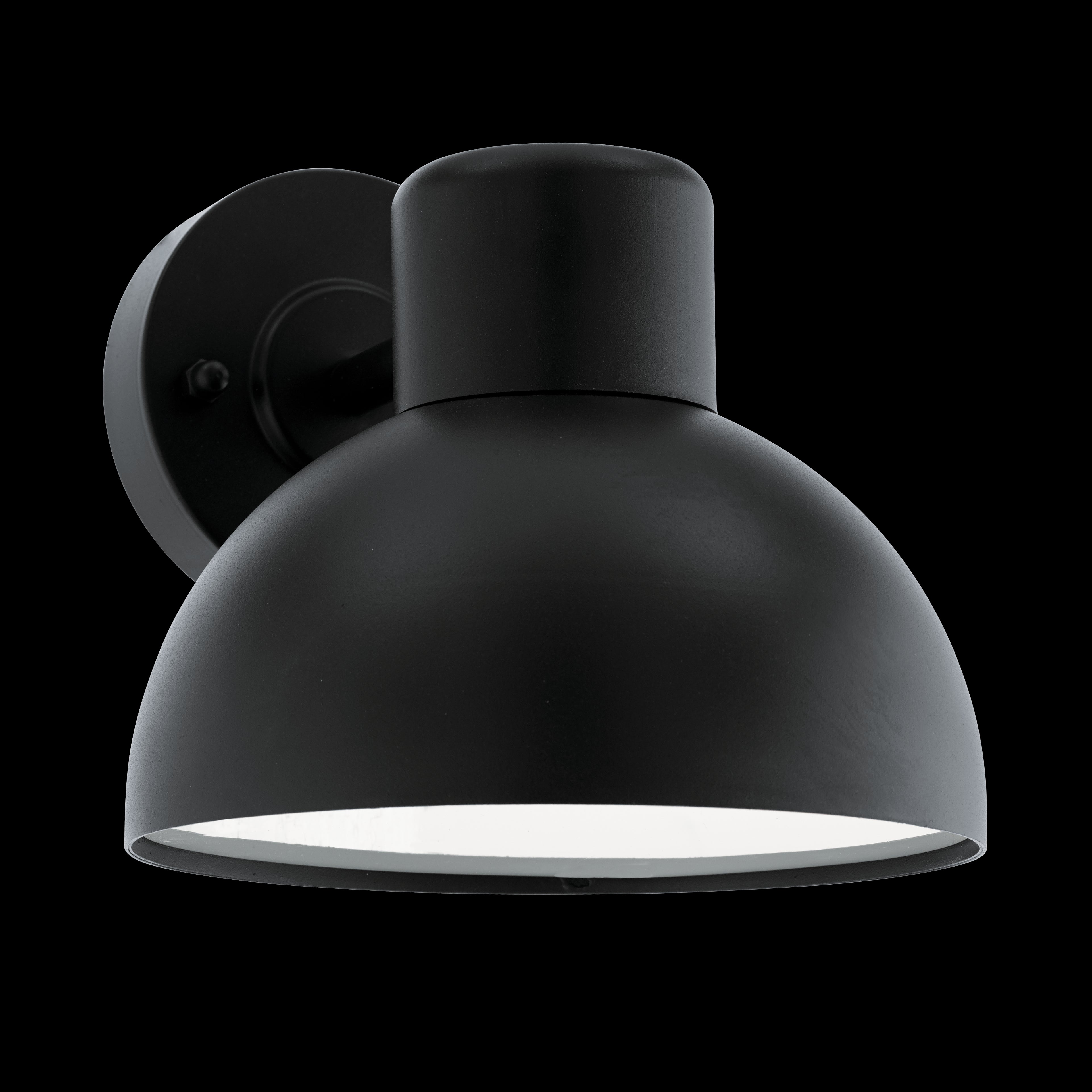 eglo entrimo black ip44 outdoor wall light living room image