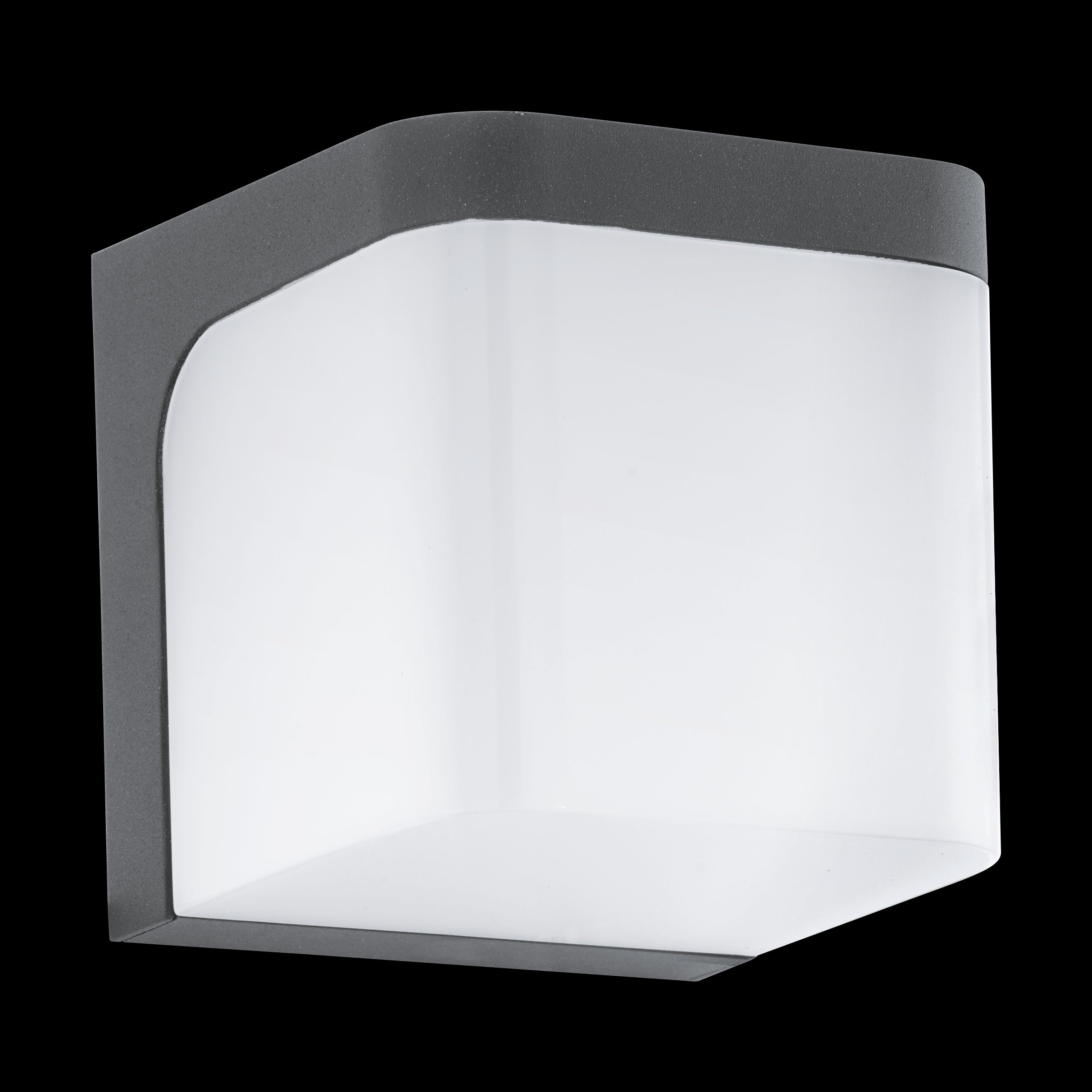 eglo jorba grey led outdoor wall light ip44 living room image