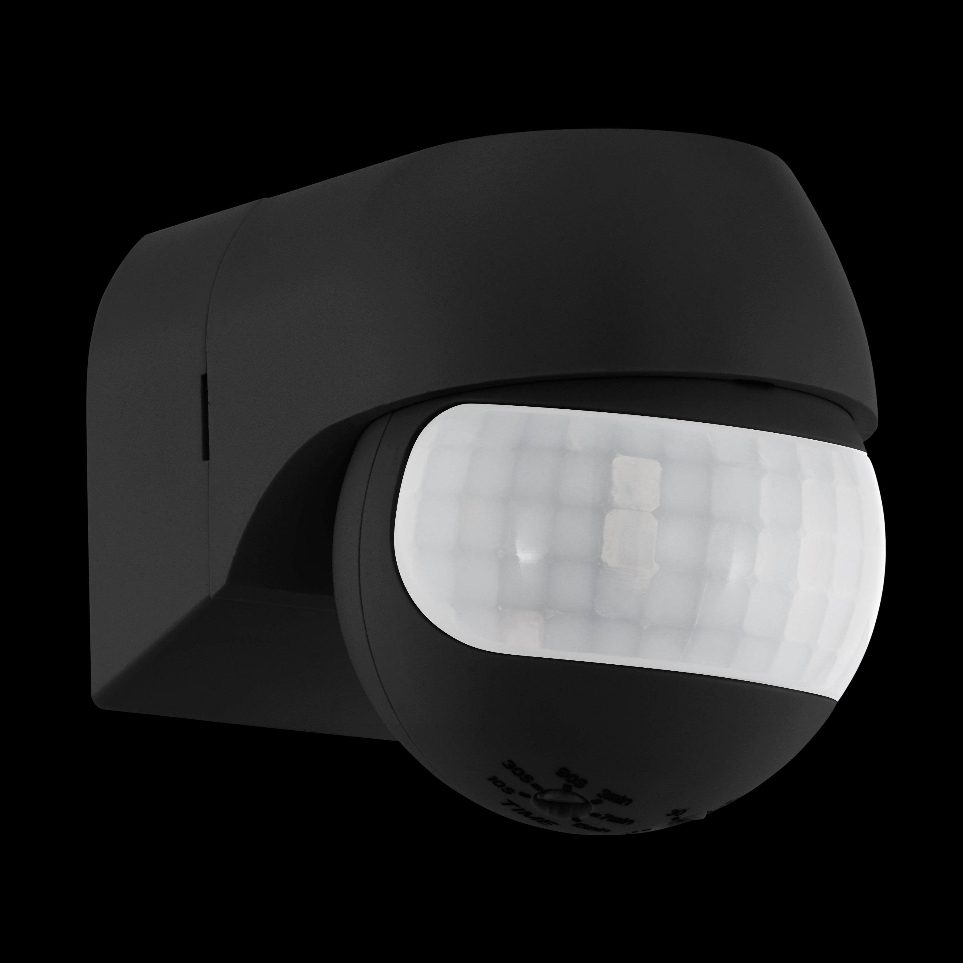 eglo detect me 1 ip44 black pir light sensor living room image