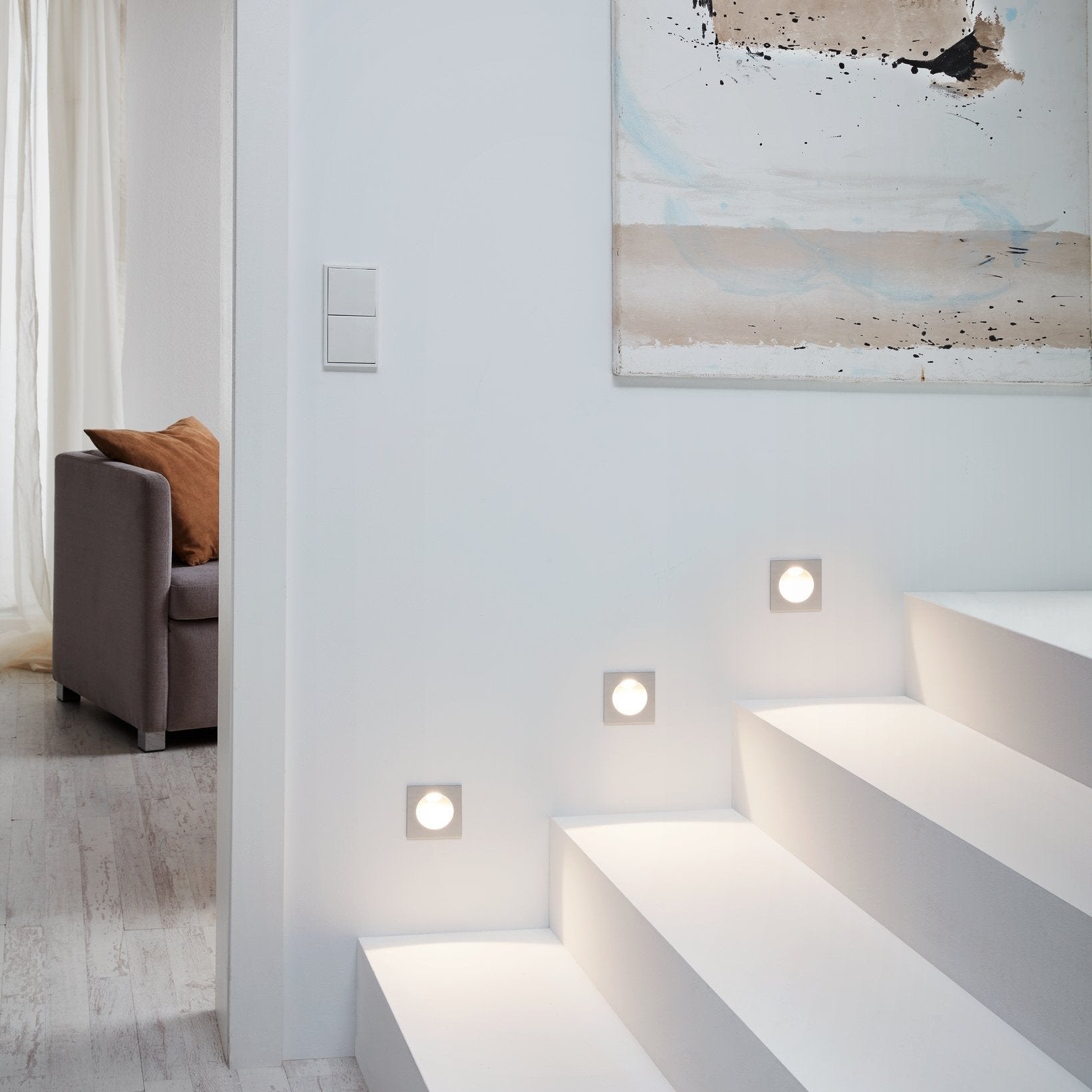 eglo zarate silver led recessed downlight