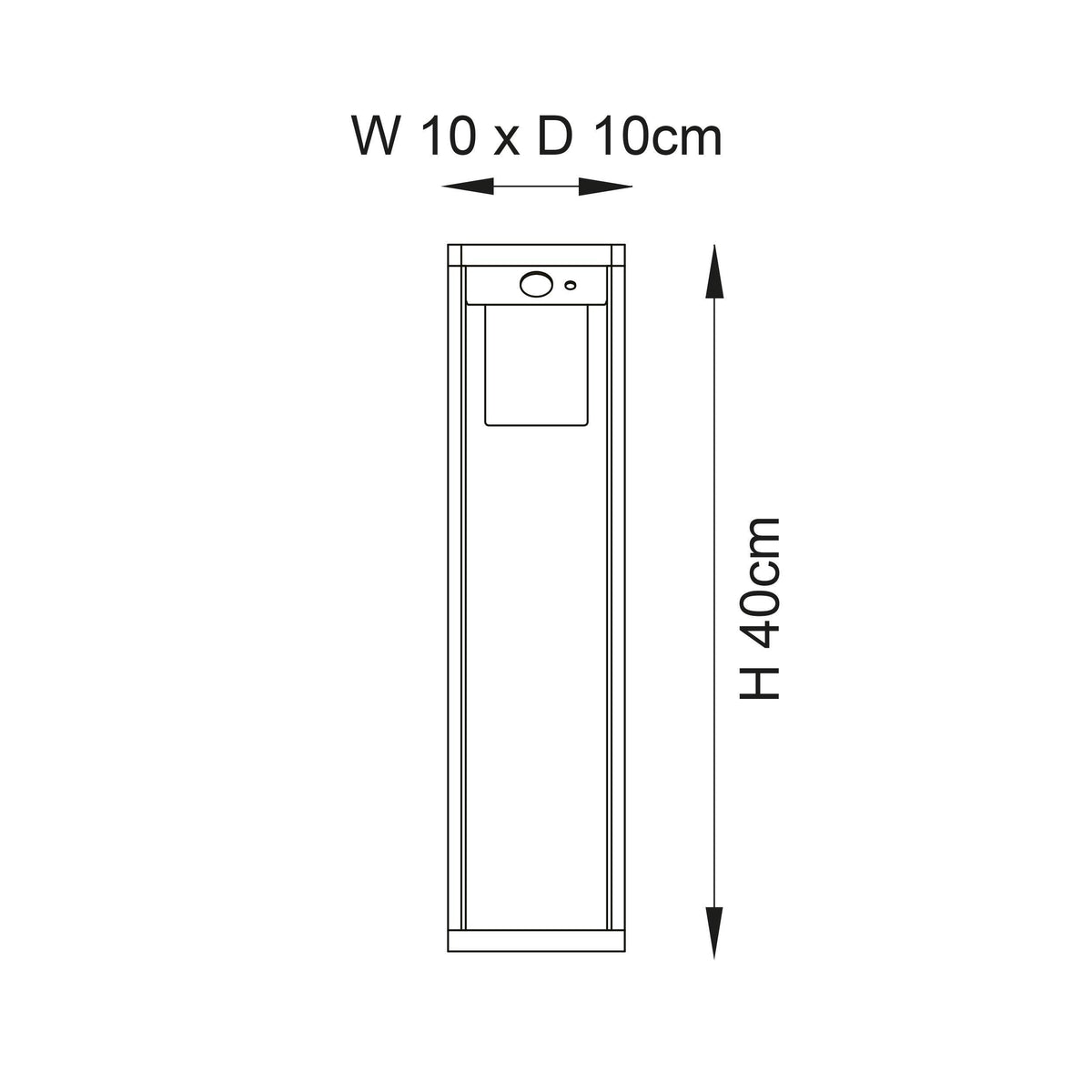 hallam 1 light outdoor post by Endon Lighting Hallway Lighting Ideas