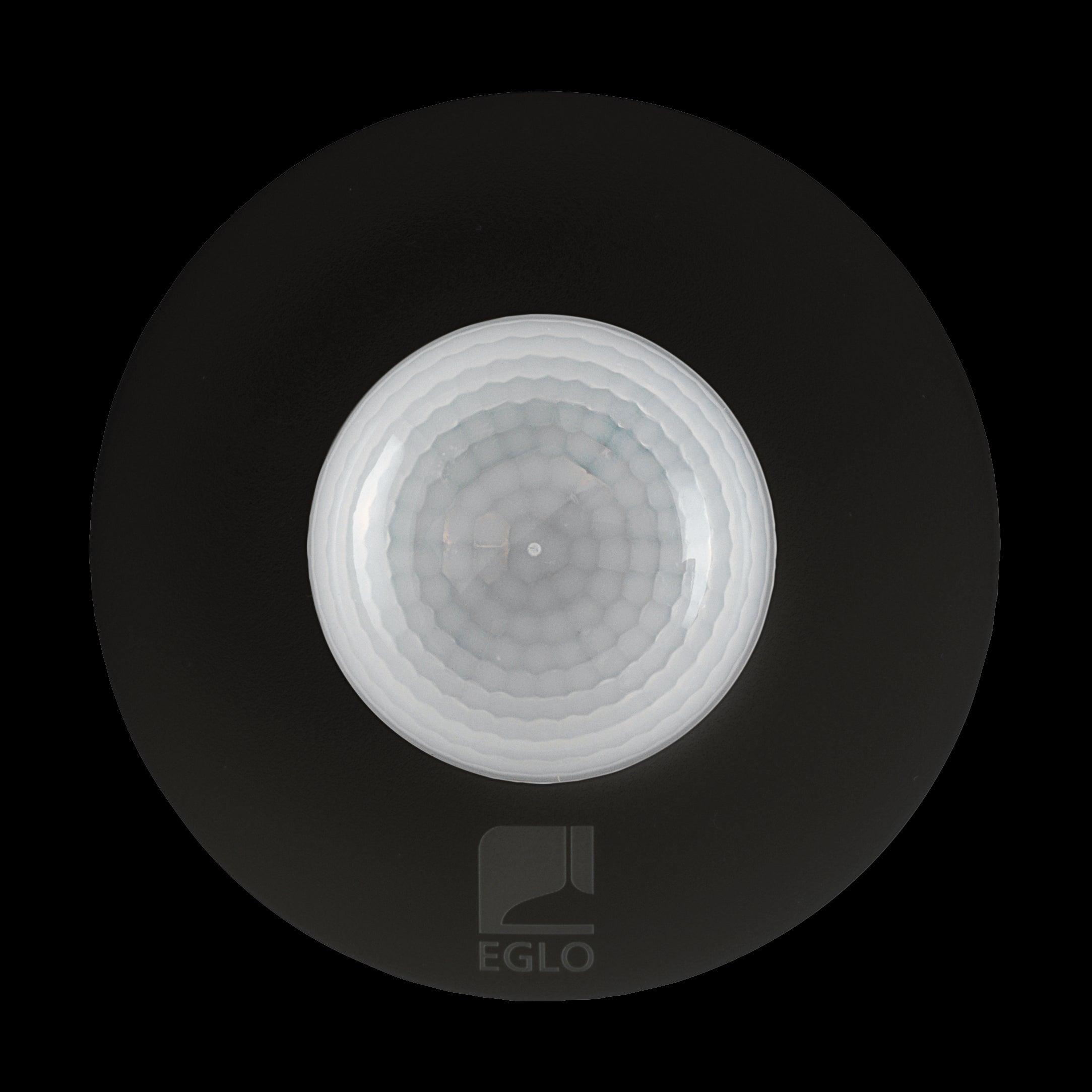 Eglo Detect Me 6 IP44 Black Round PIR Light Sensor-clearance