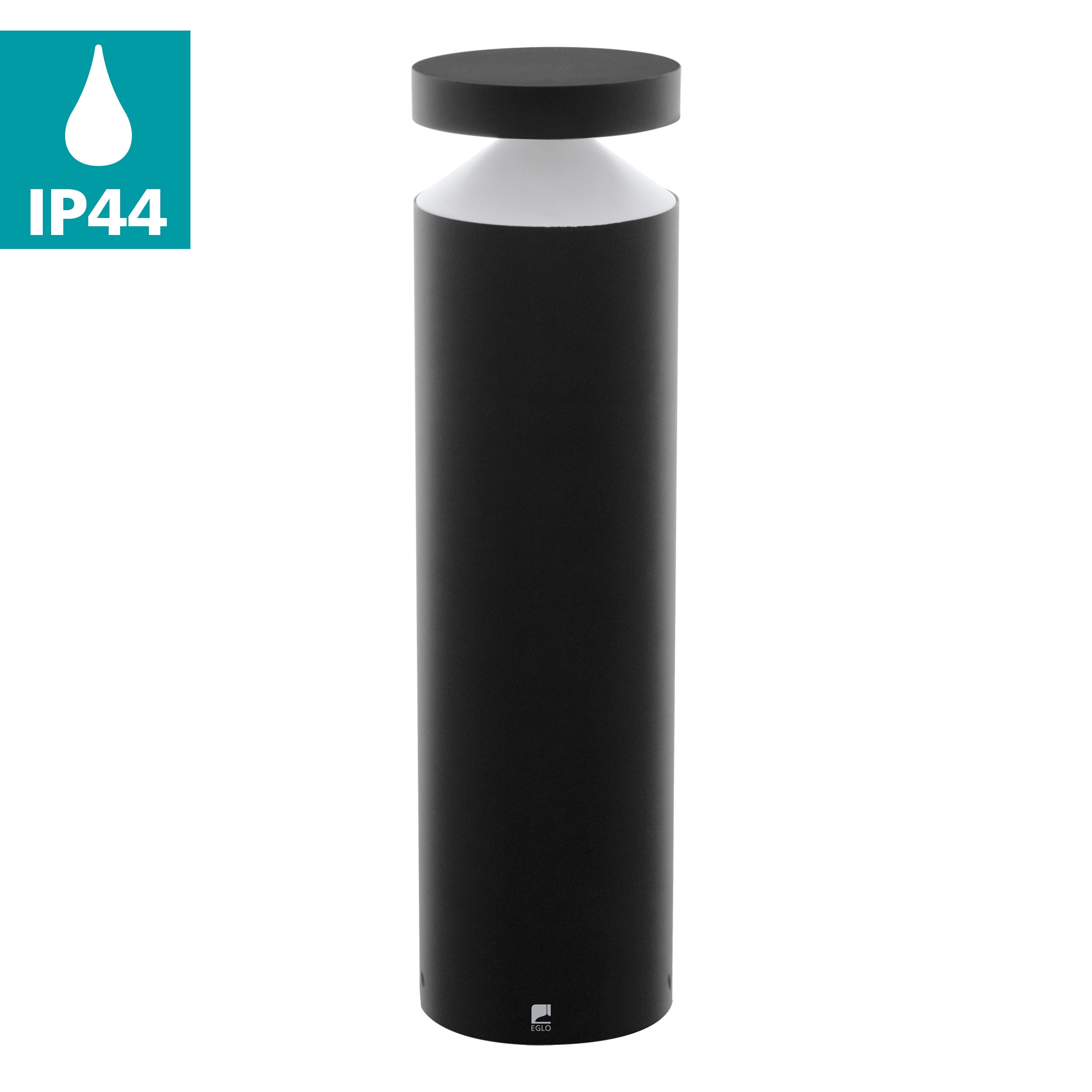 eglo melzo ip65 black led pedestal light kitchen lighting