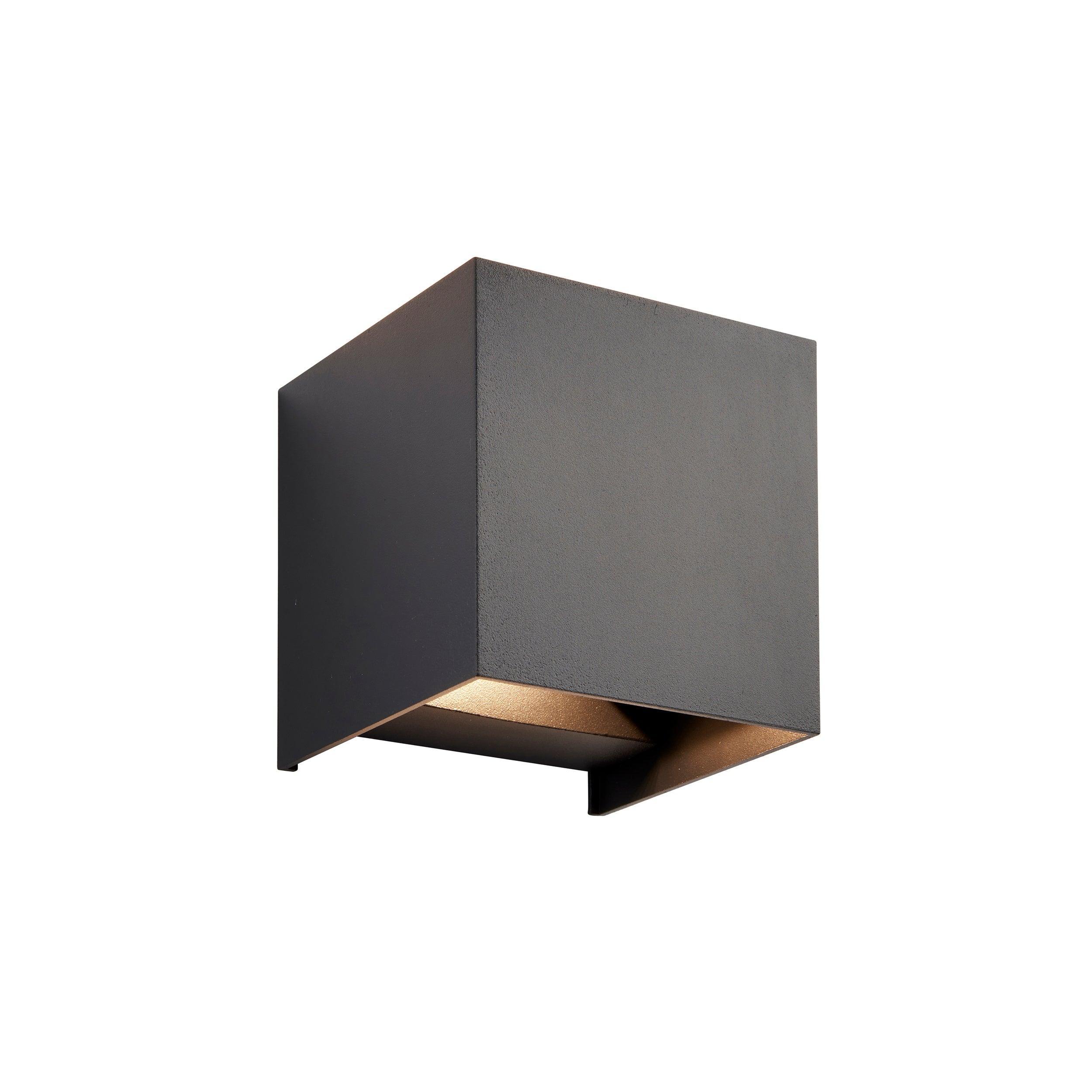 glover cct black outdoor wall light ip44 5 5wby saxby lighting