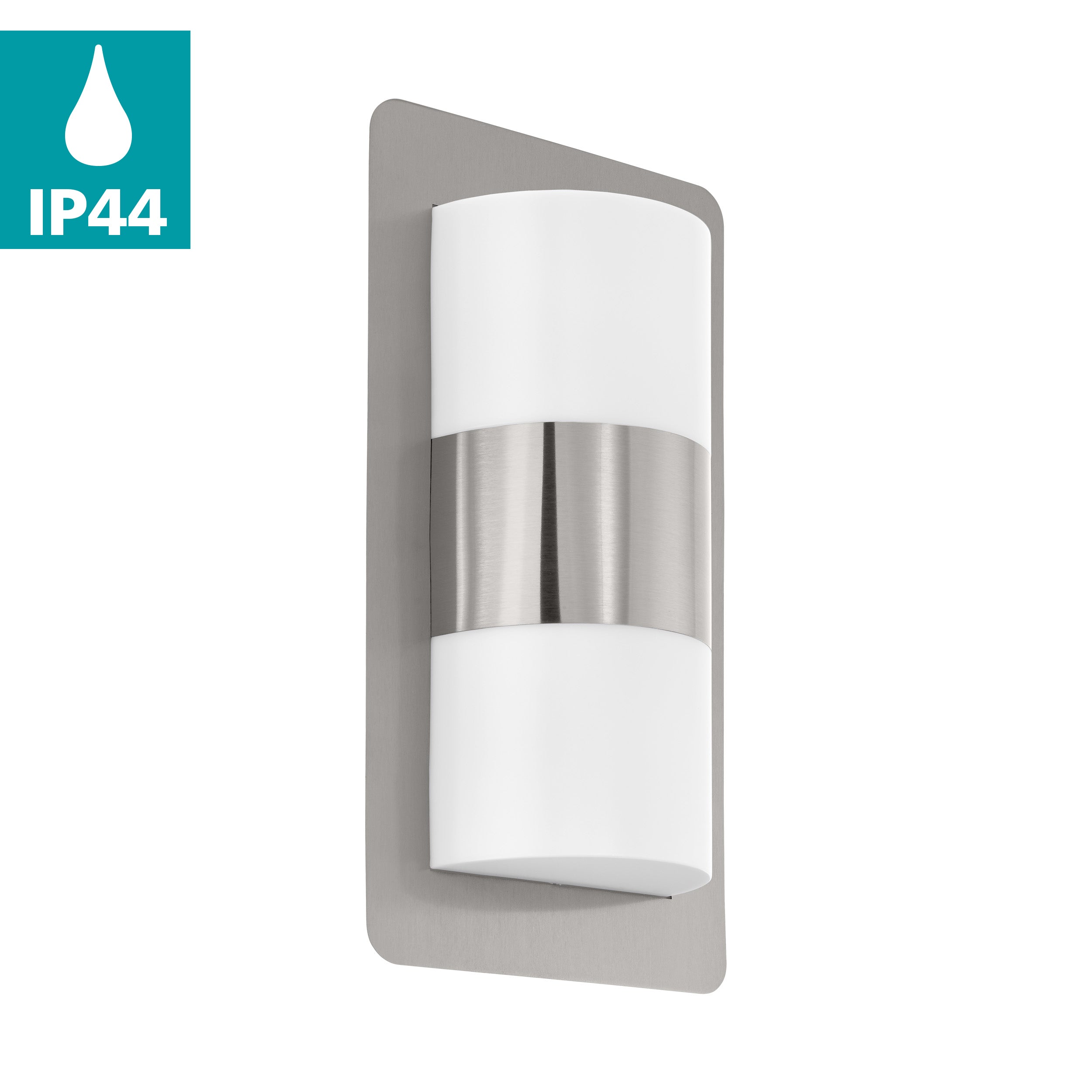 eglo cistierna ip44 stainless steel outdoor wall light kitchen lighting