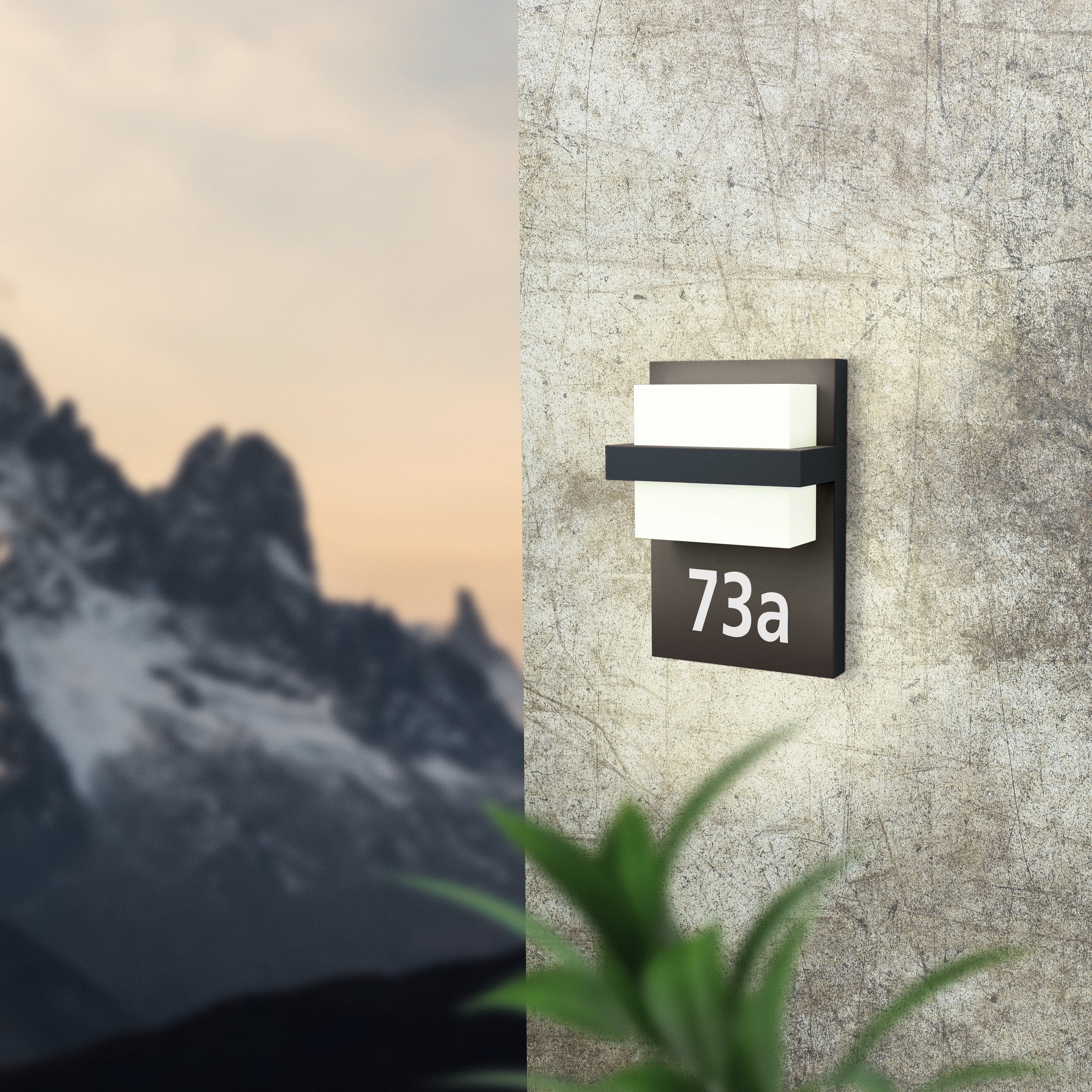 eglo culpina grey ip44 outdoor led wall light