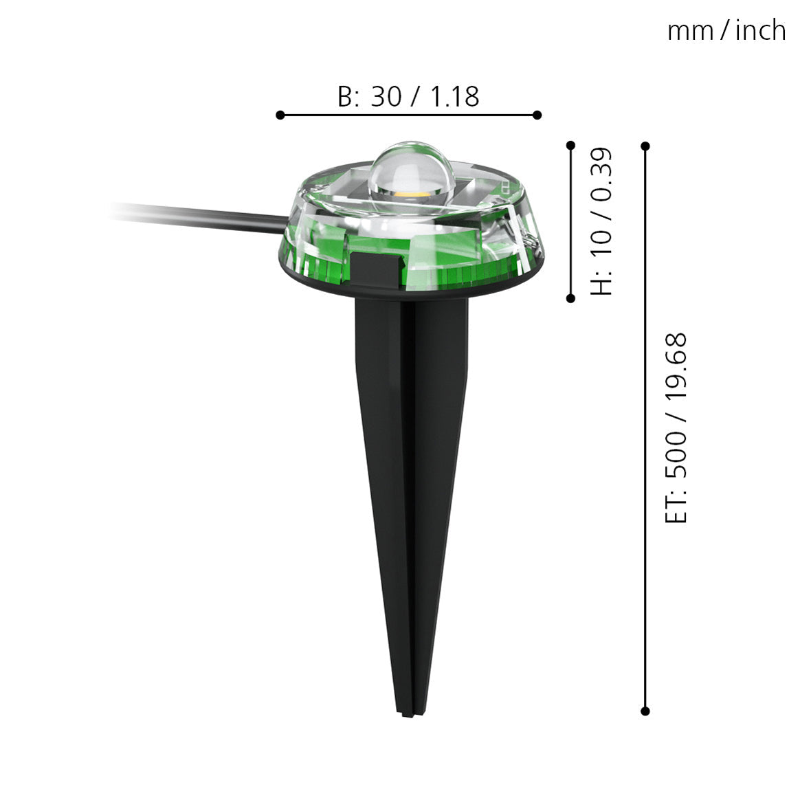 eglo spinetoli set 9 connected led ip65 ground spike lights kitchen lighting