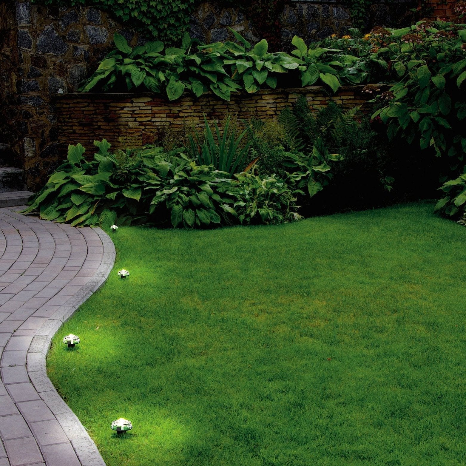 eglo spinetoli set 9 connected led ip65 ground spike lights living room image