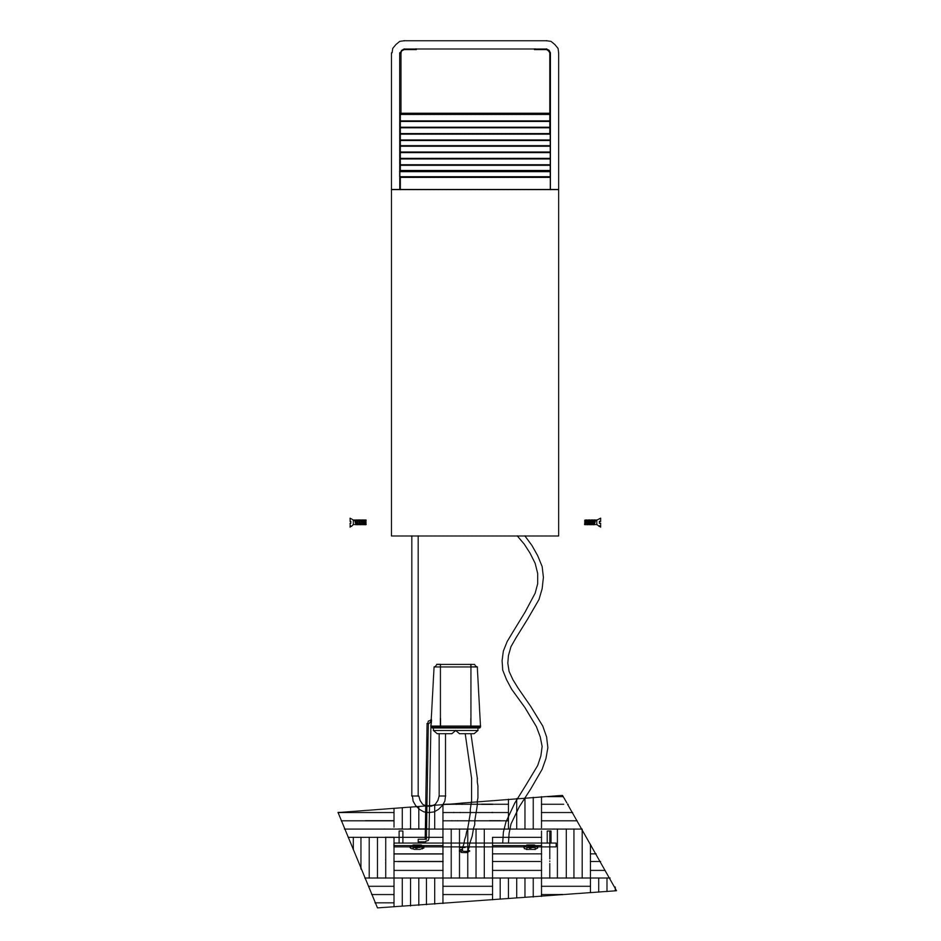 eglo doninni 1 ip65 led bollard pathway black outdoor light Kitchen Lighting Close Up