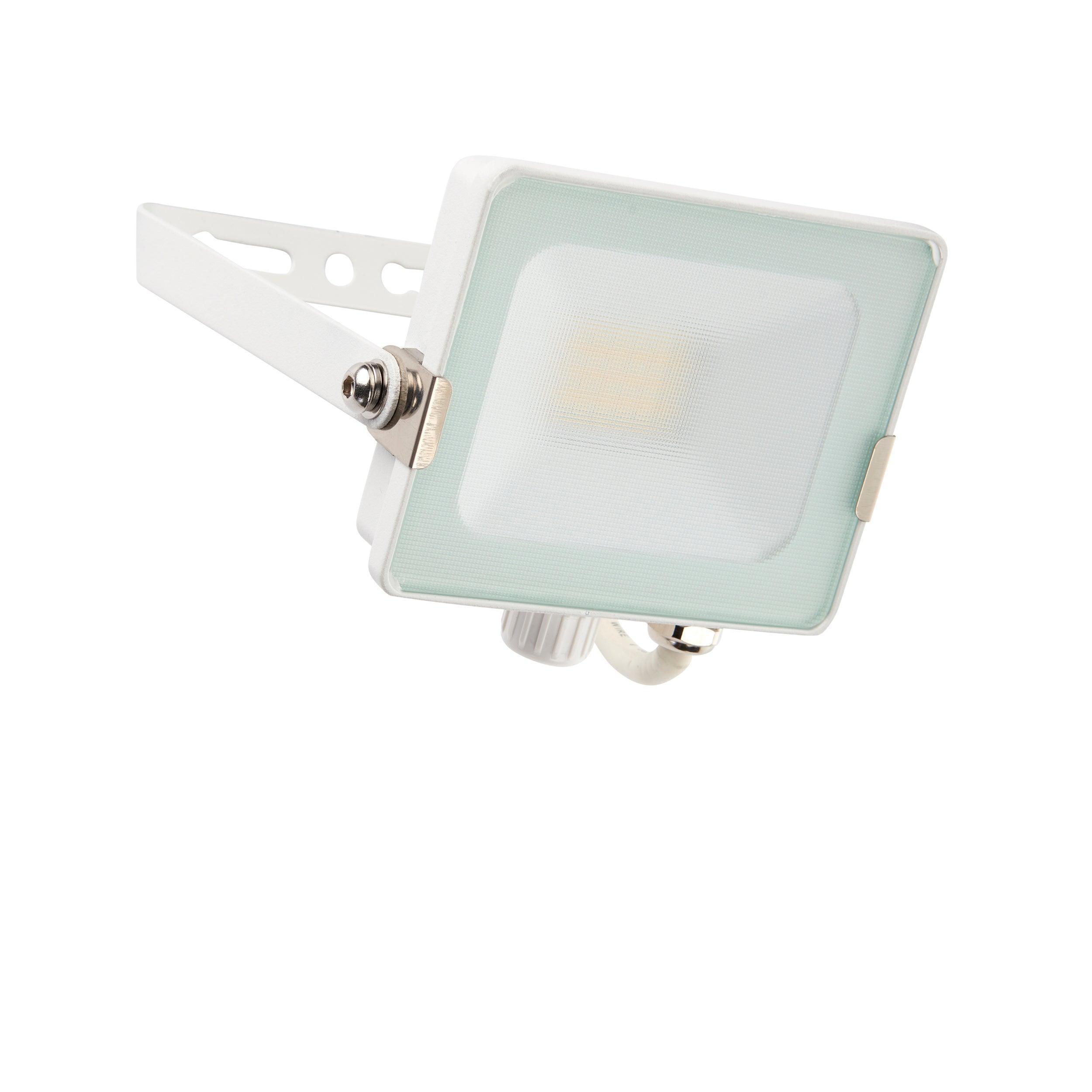 salde ip65 white led flood light 20w cool whiteby Saxby Lighting, close up image