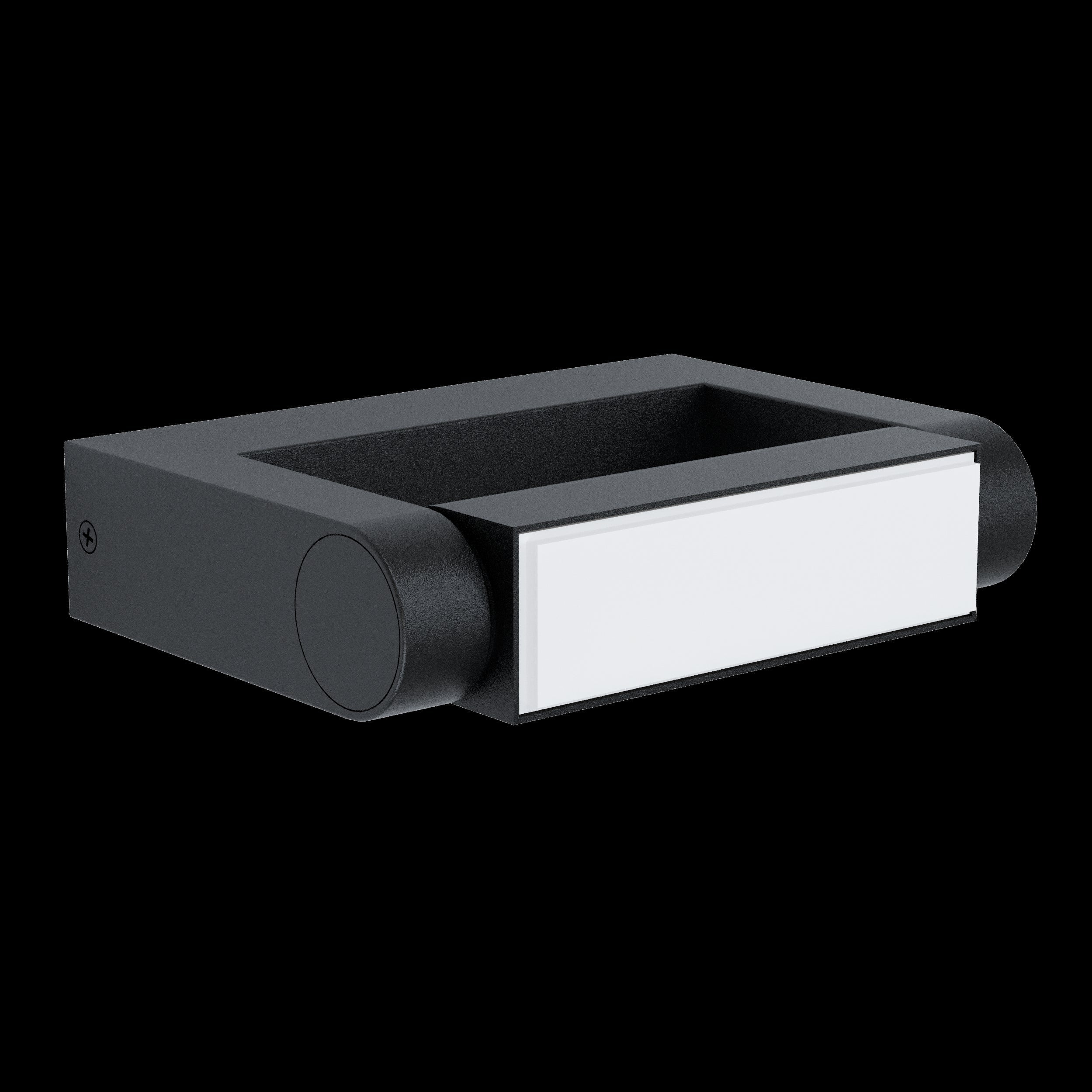 eglo brianza black led outdoor wall light ip44 kitchen lighting
