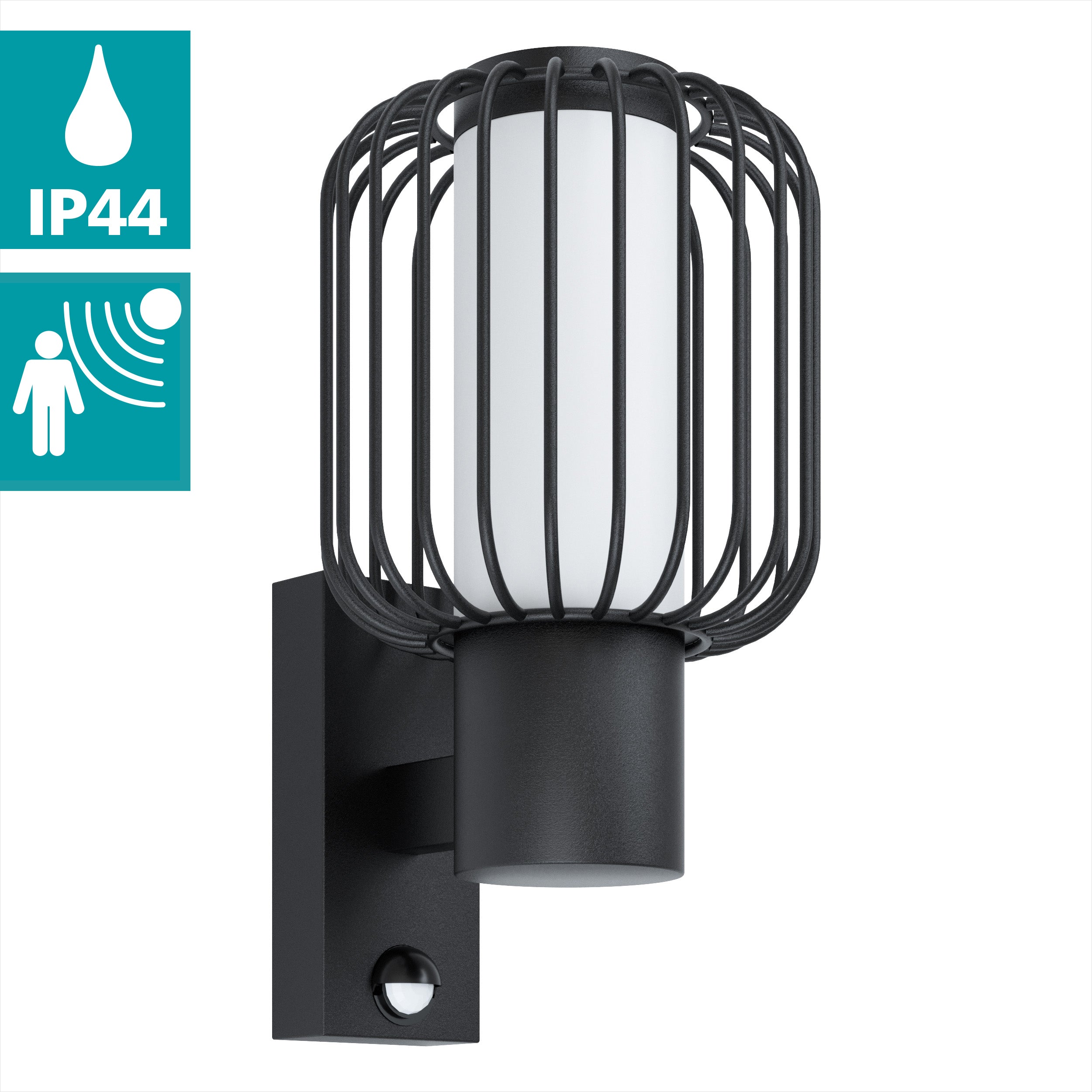 eglo ravello black pir wire shade outdoor wall light ip44 Kitchen Lighting Close Up