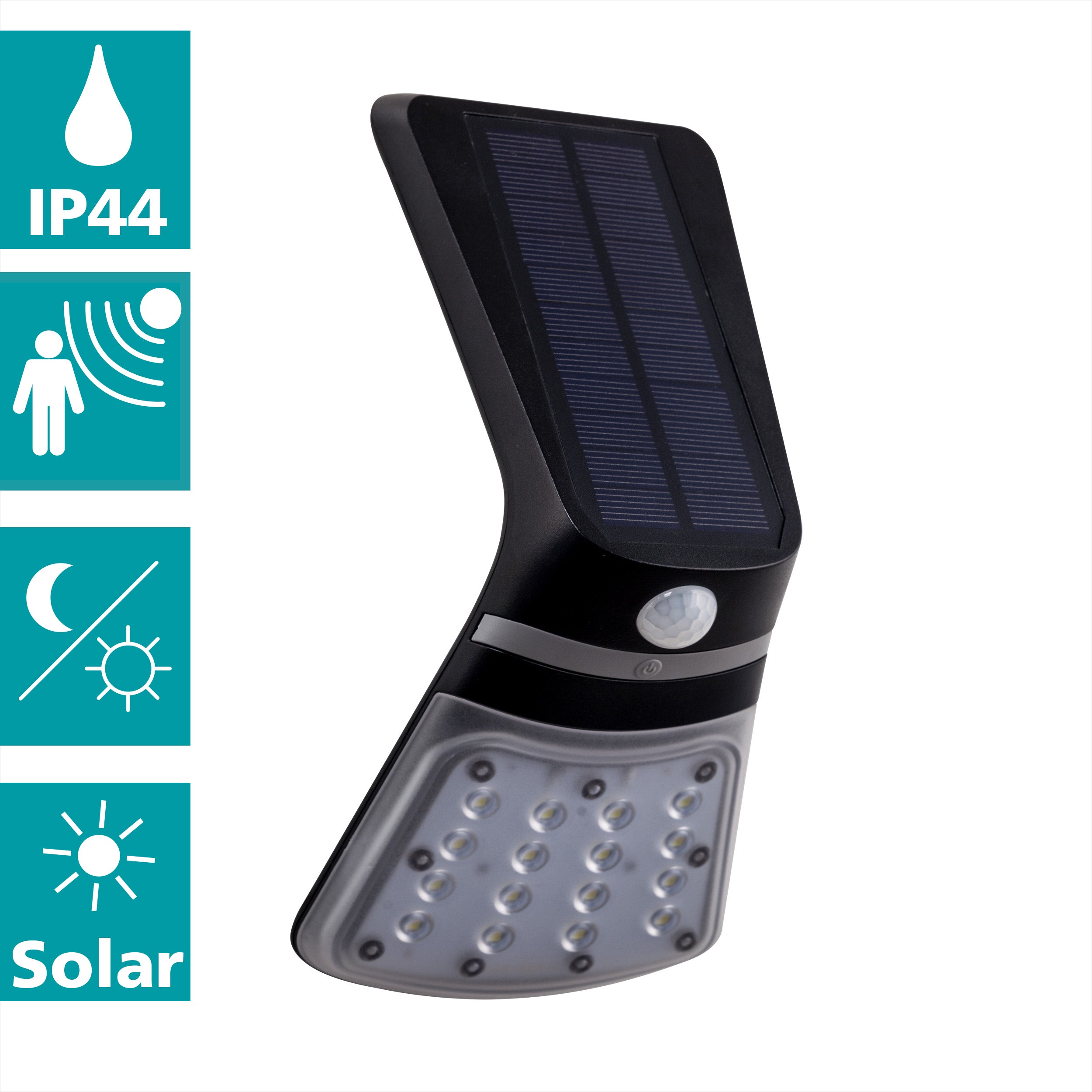 eglo lamozzo 1 black led solar powered wall light ip44 kitchen lighting