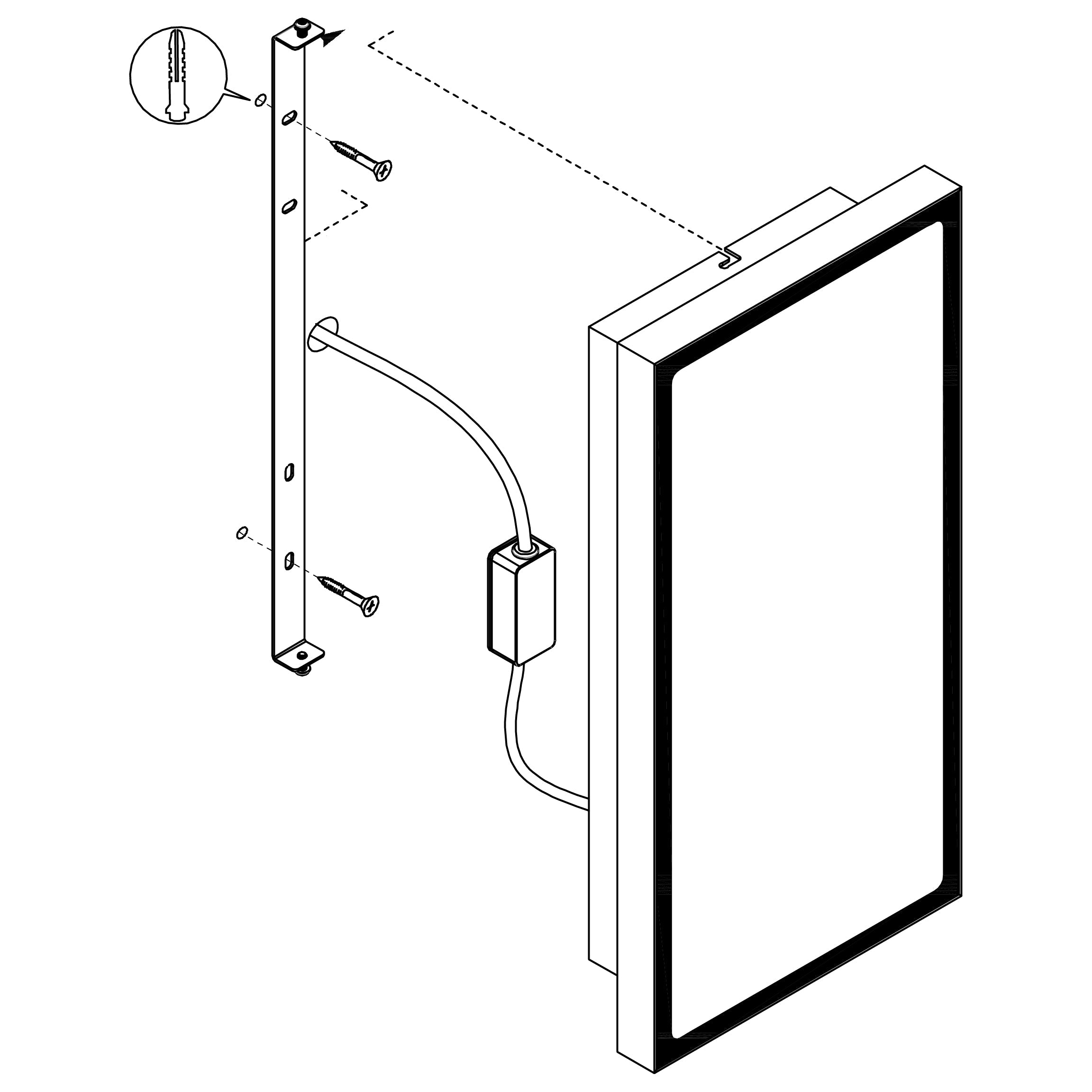 eglo casazza led black rectangular outdoor wall light ip44 Kitchen Lighting Close Up