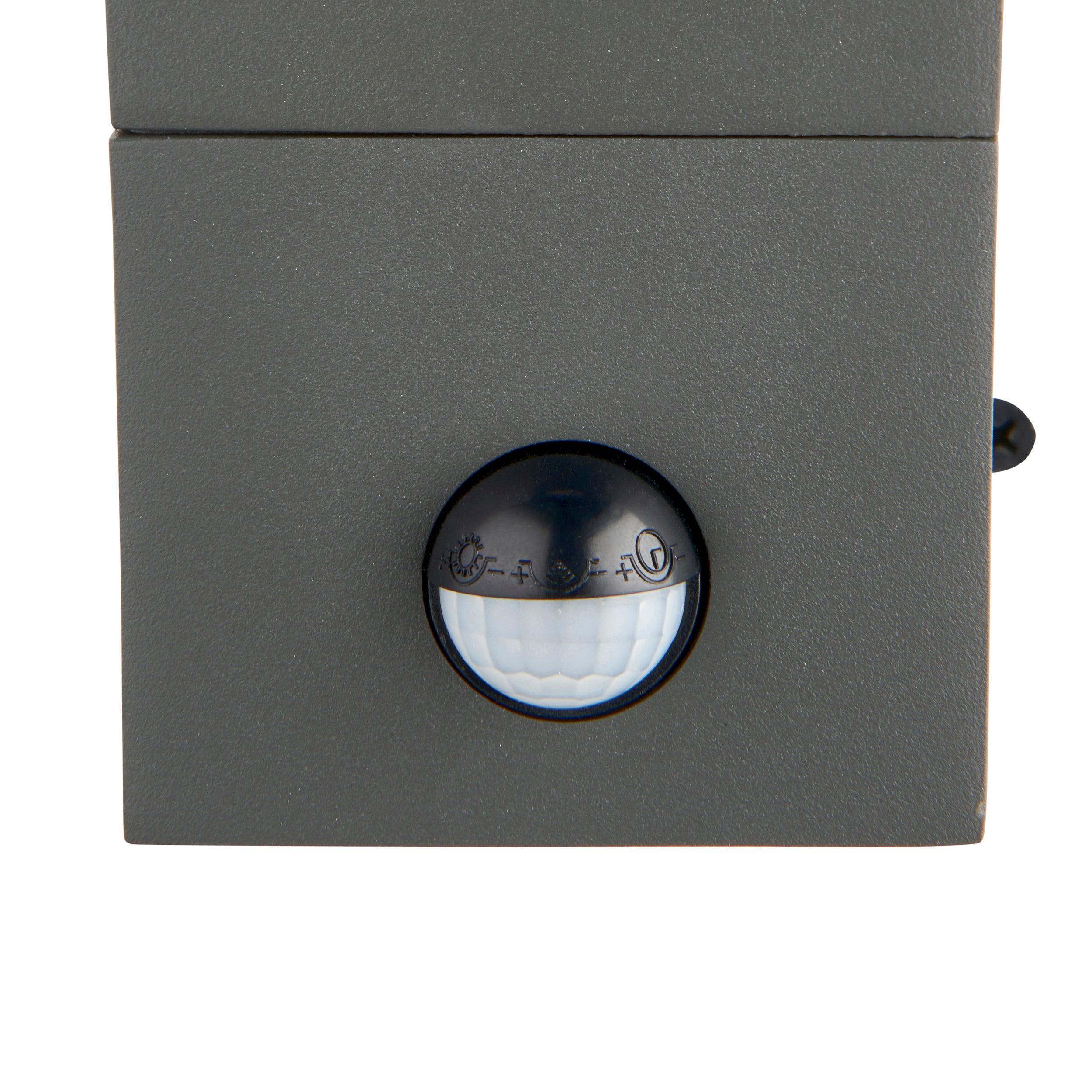 lantern pir grey outdoor wall light ip44 7w saxby lighting, close up LED Lamp Image 21