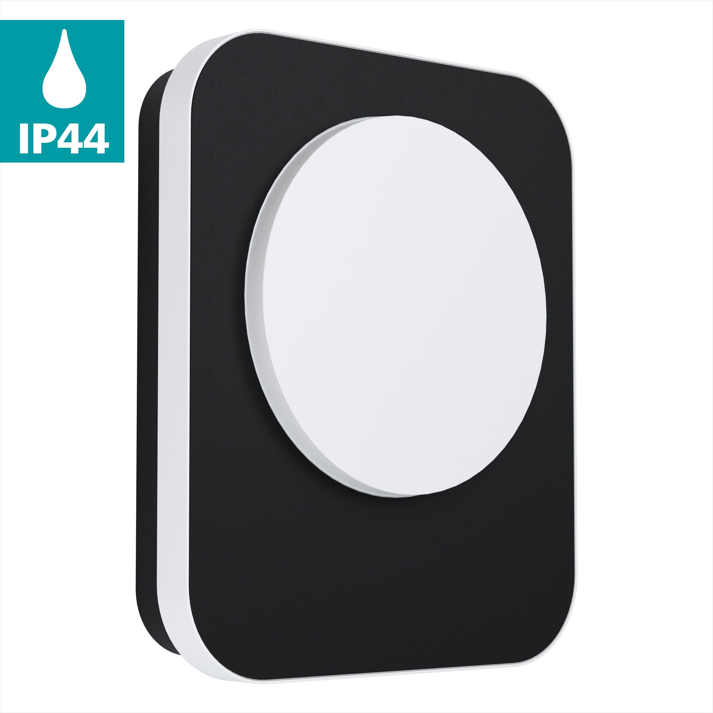 eglo madriz black led outdoor wall light ip44 kitchen lighting