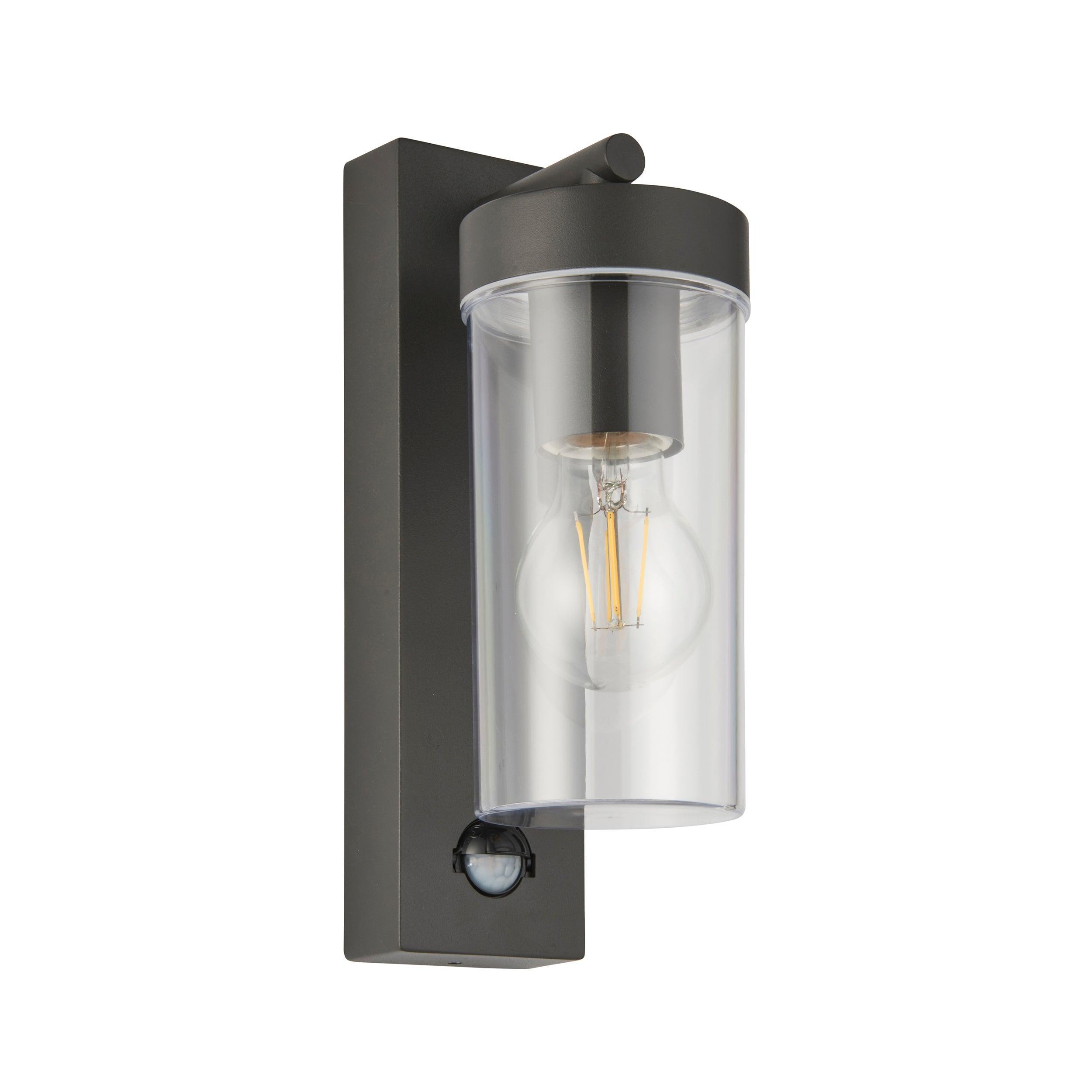 hayden pir sensor outdoor wall light p44 15wby Saxby Lighting, close up image