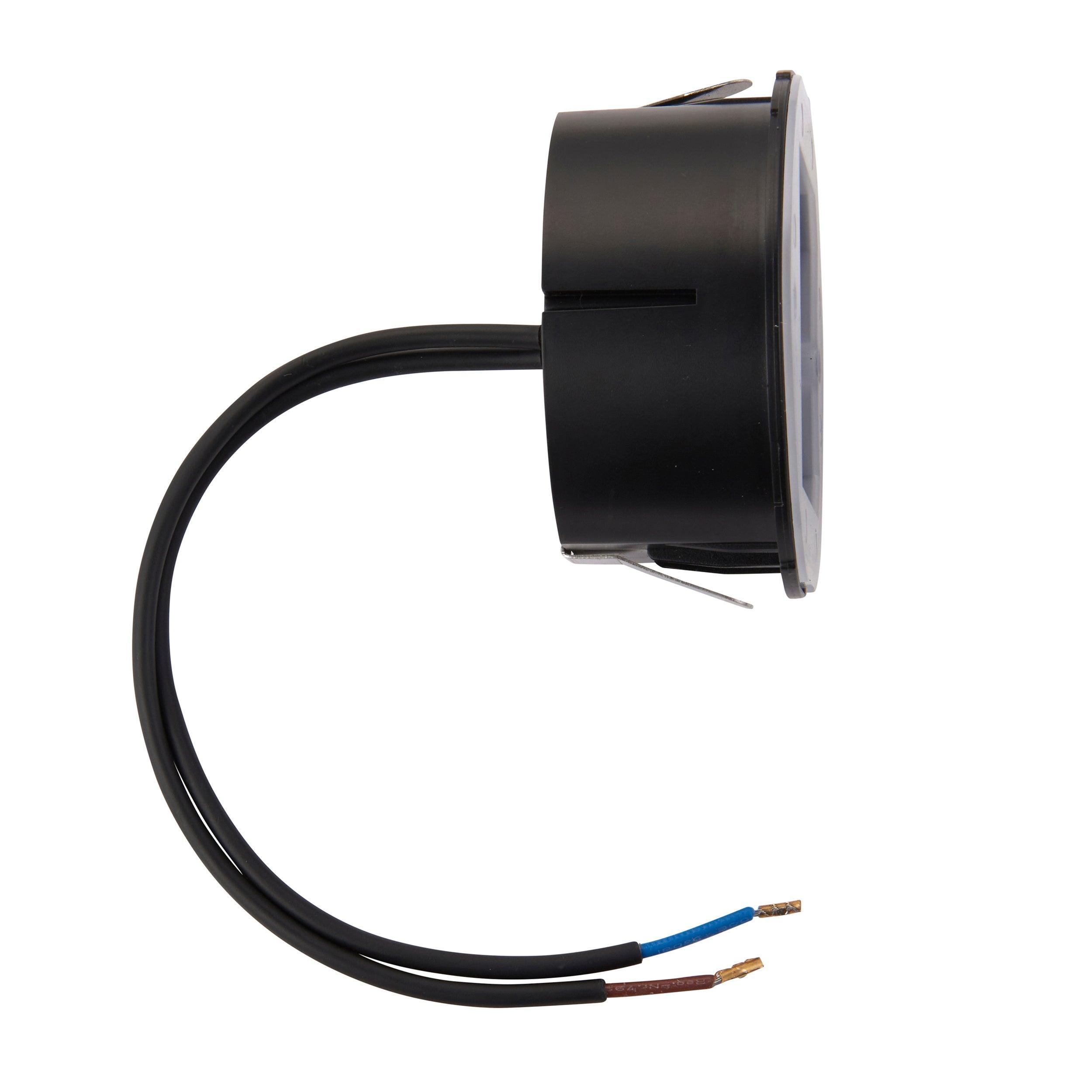 albus cct square black led outdoor wall light ip65 1 5w by saxby lighting, close up image 156