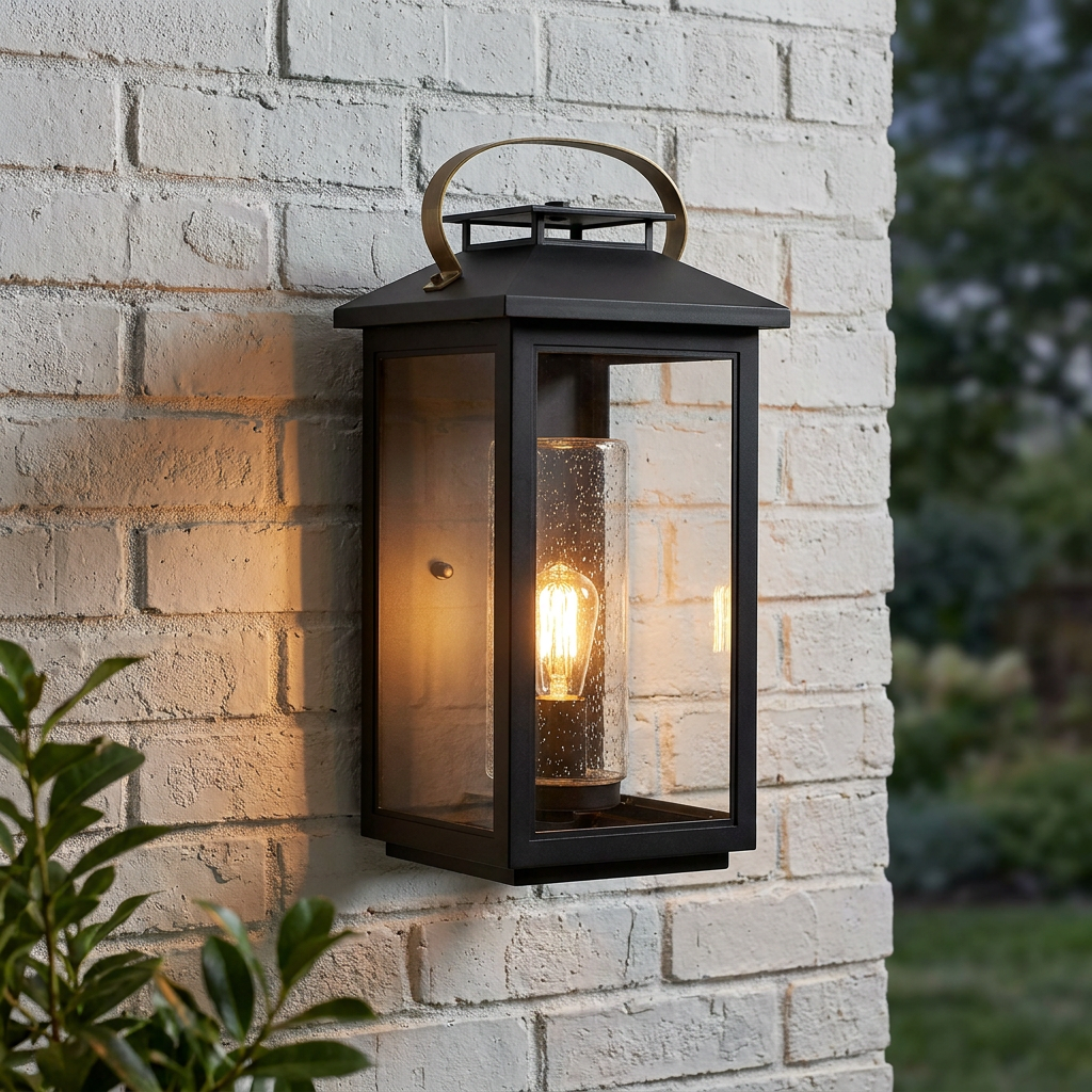 Atwater 1 Light Large Black Outdoor Wall Lantern