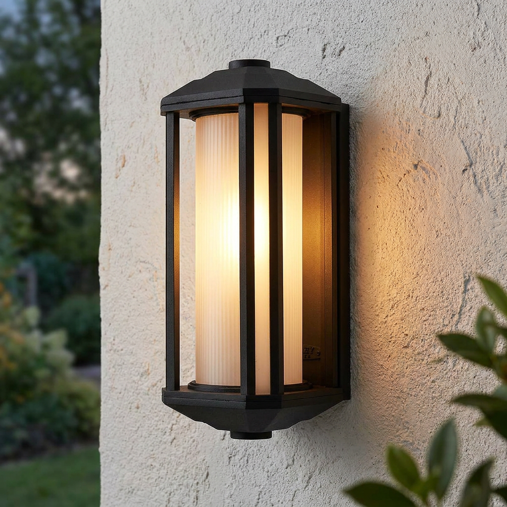 Castelle Black Medium Outdoor Wall Lantern