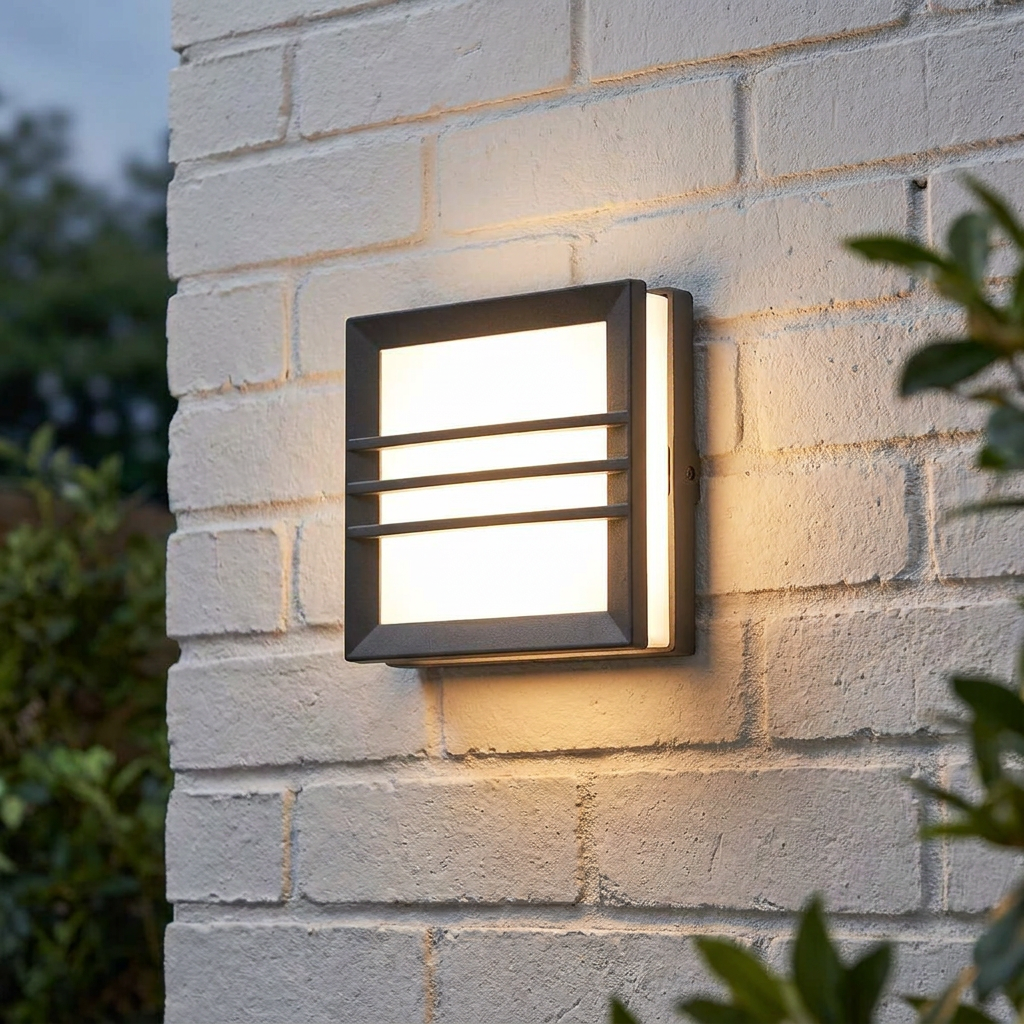 Egil 1 Light Galvanised Outdoor Wall/Ceiling Light