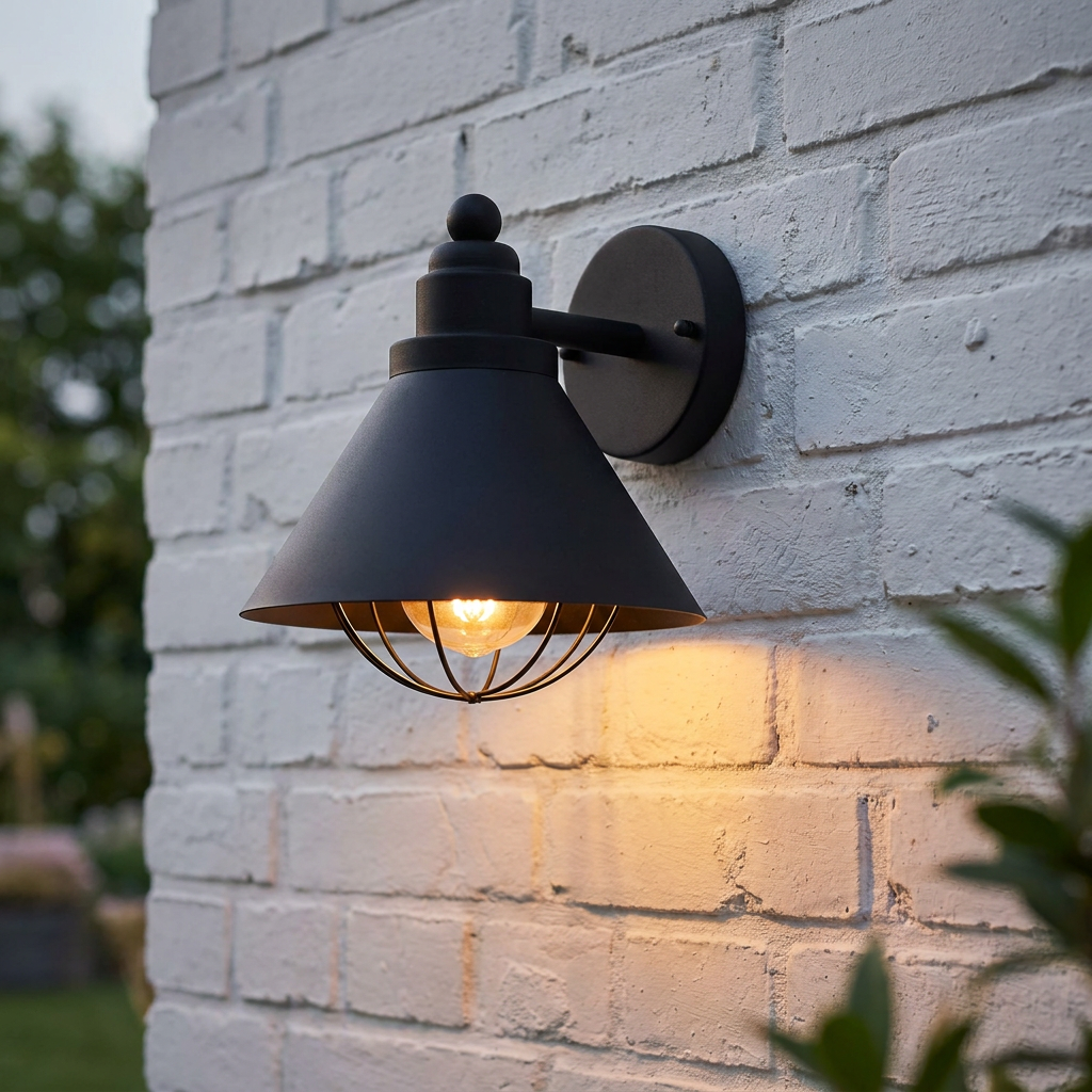 Eglo Barrosela Black IP44 Outdoor Wall Light