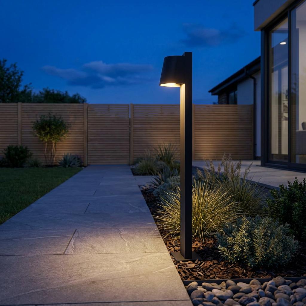 Eglo Stagnone Black IP54 Downward Light Bollard