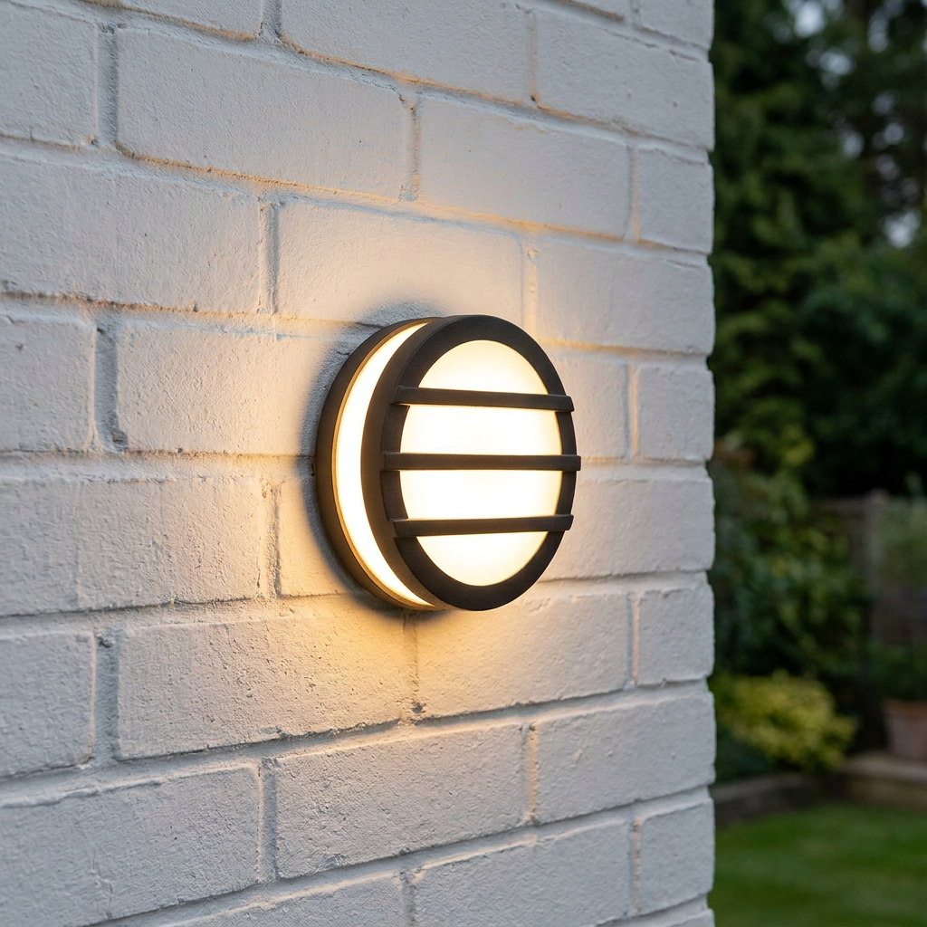 Elstead Ano Compact Black Outdoor Wall Light