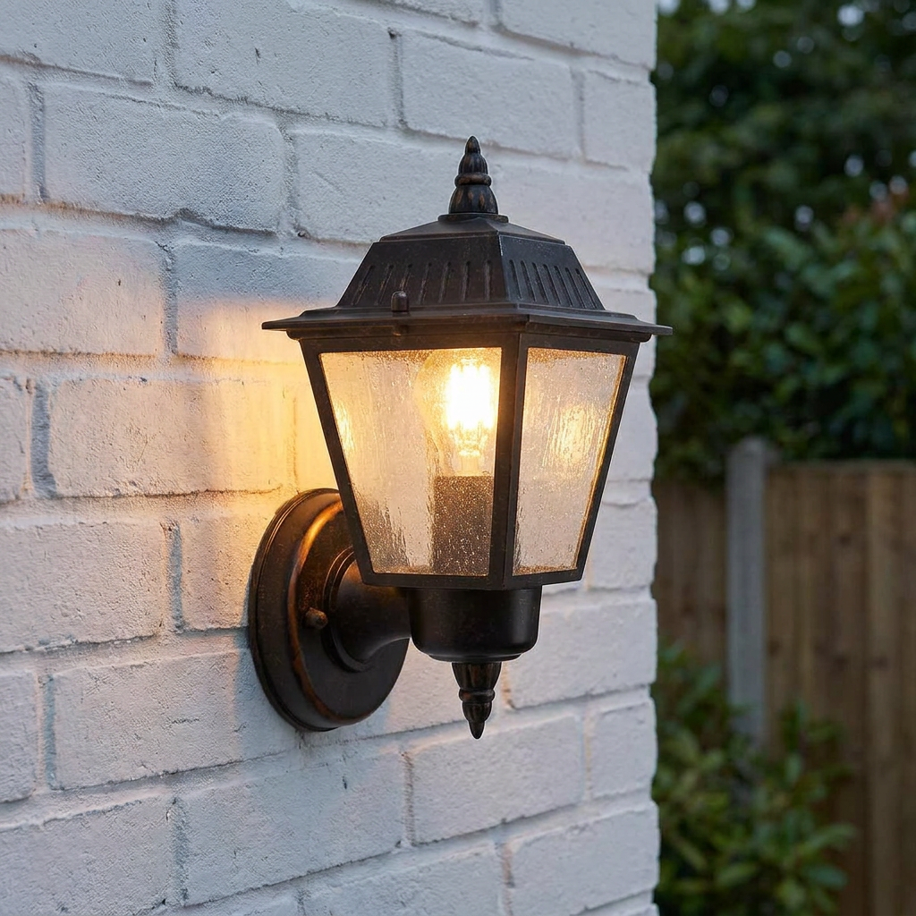 Elstead Highnam Weathered Bronze Outdoor Wall Light
