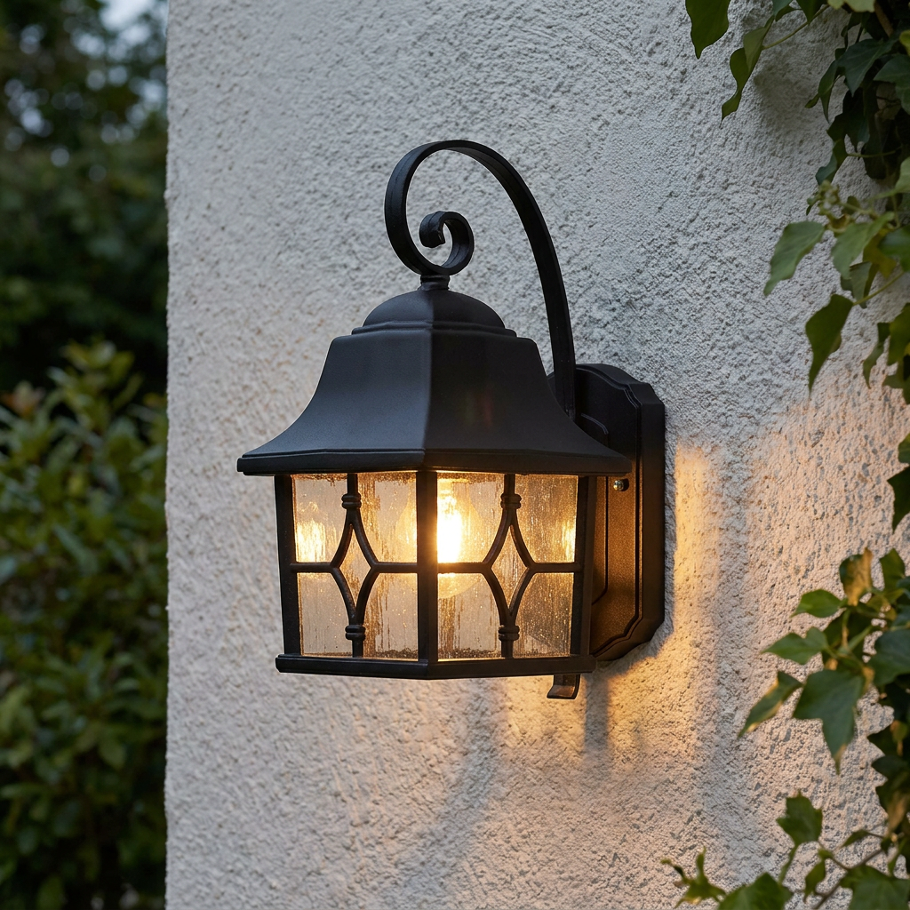 Elstead Kent Black Outdoor Wall Light