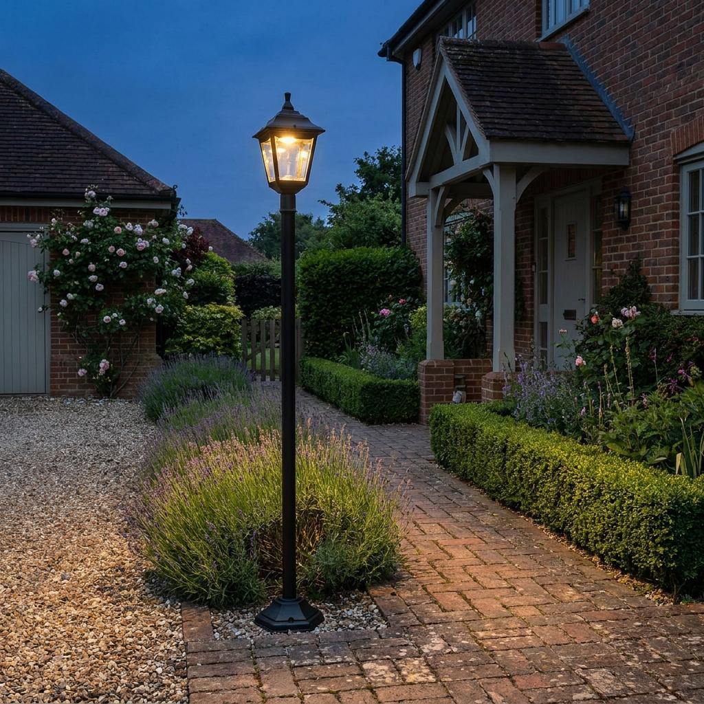 Elstead Kerry Black Outdoor Lamp Post-OB-35-25-09