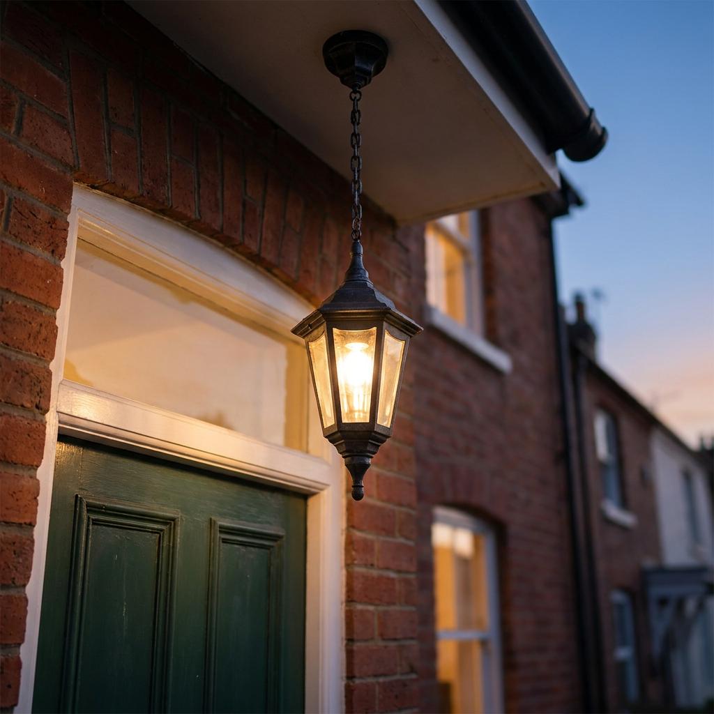 Elstead Kinsale Black Outdoor Pendant Light-OB-35-25-09