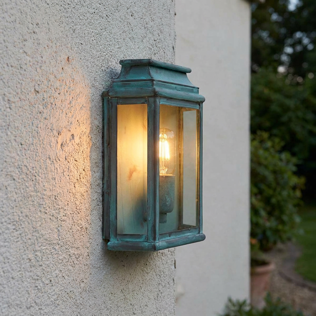 Elstead St Martins Verdigris Outdoor Wall Light