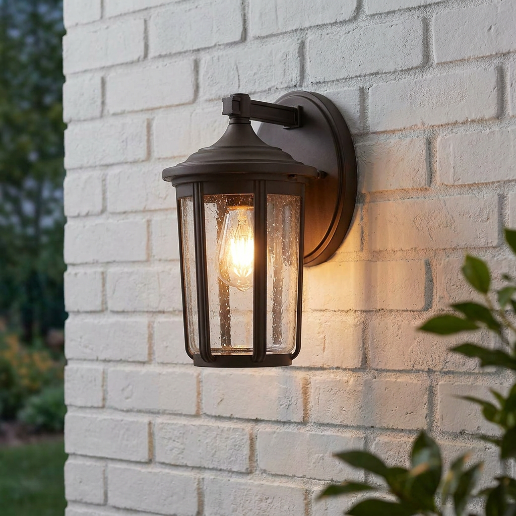Fairfield 1 Light Medium Bronze Outdoor Wall Lantern