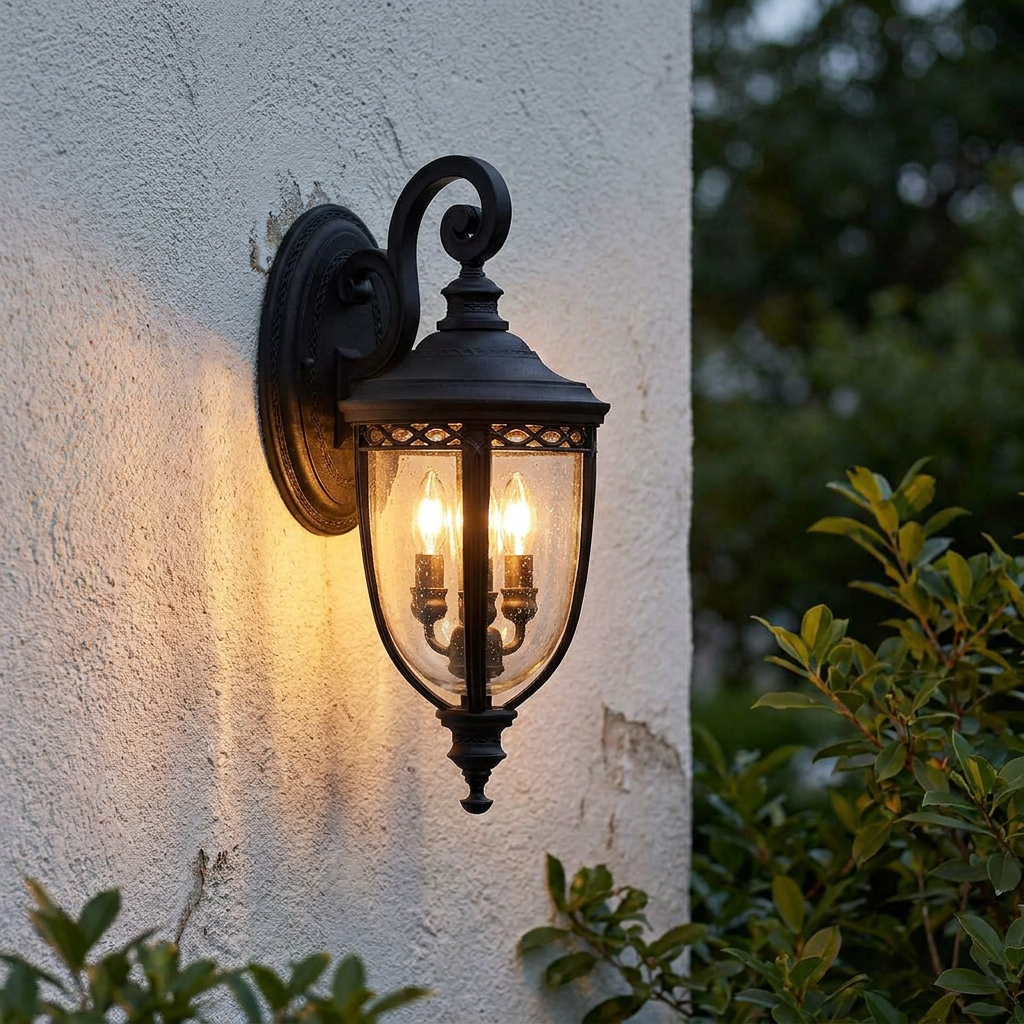 Feiss English Bridle Black Medium Outdoor Wall Light