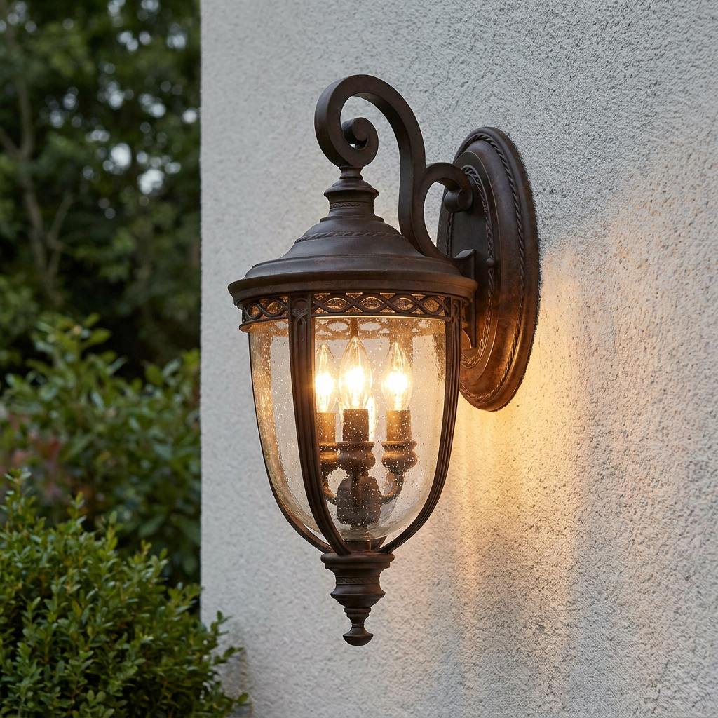Feiss English Bridle Bronze Medium Outdoor Wall Light
