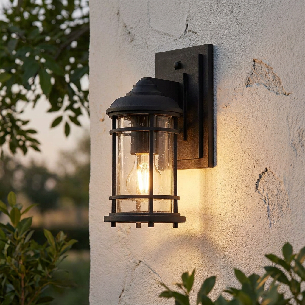 Feiss Lighthouse 1 Light Small Black Outdoor Wall Light