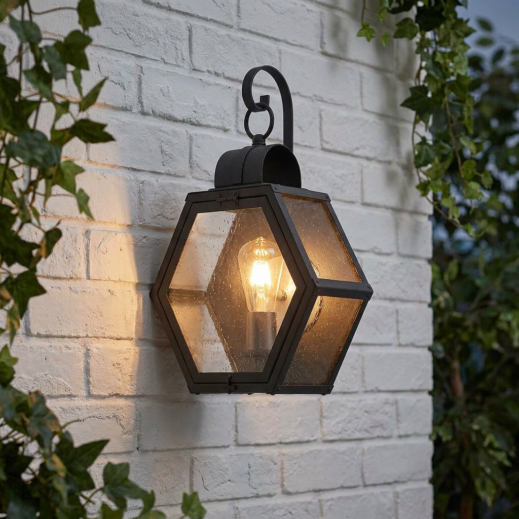 Heath 1 Light Medium Black Outdoor Wall Lantern