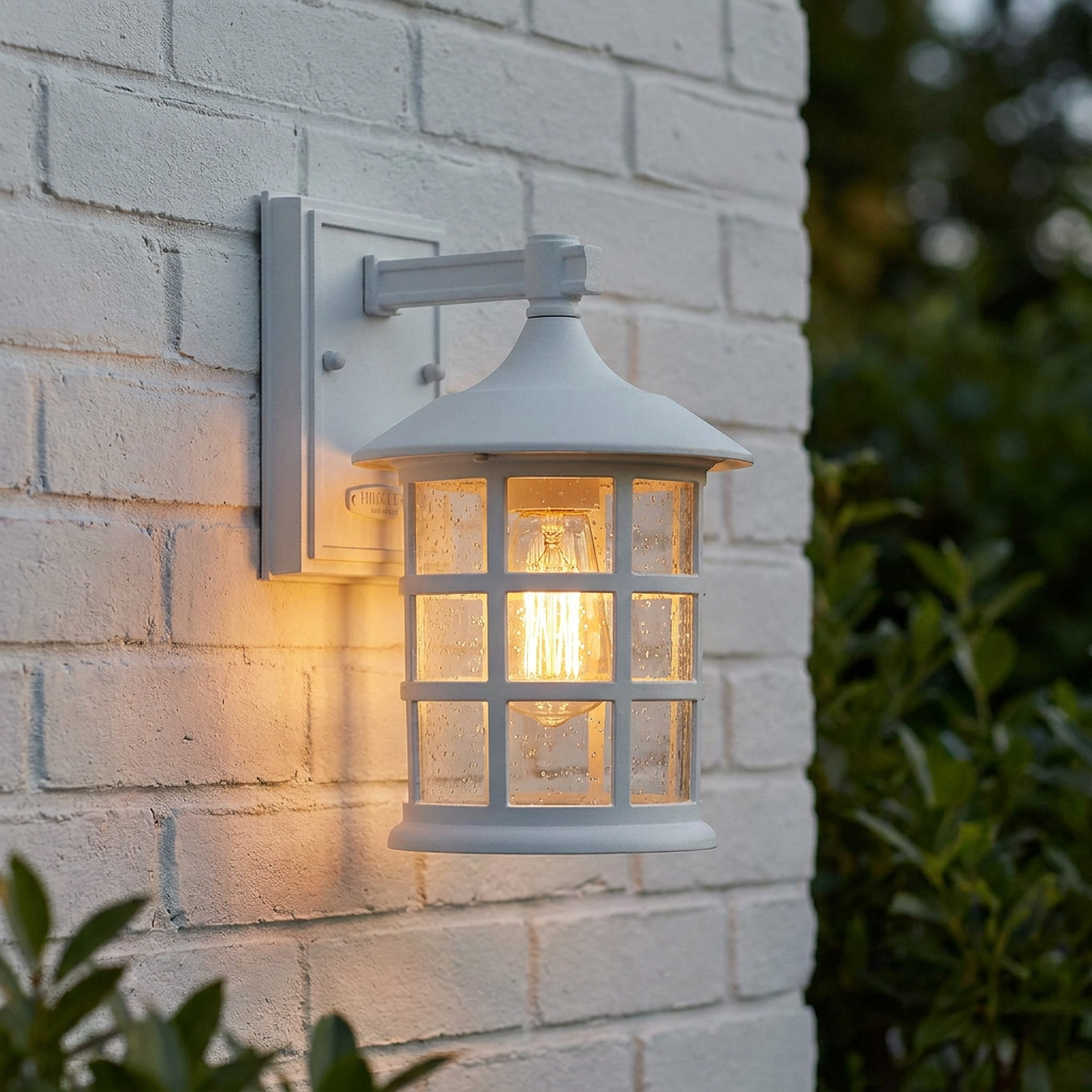 Hinkley Freeport 1lt Small White Outdoor Wall Light