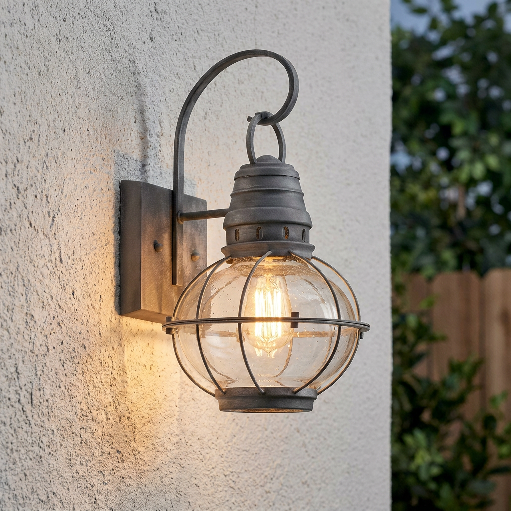 Kichler Bridge Point Zinc Medium Outdoor Wall Light