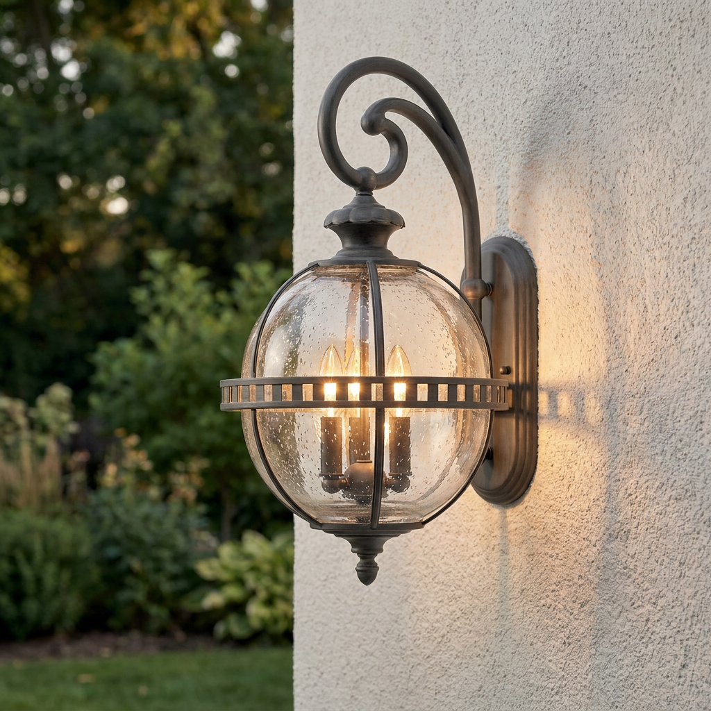 Kichler Halleron Outdoor 3 Light Wall Light