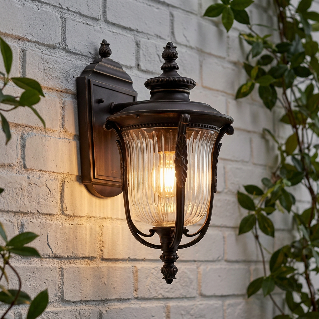 Kichler Luverne Rubbed Bronze Small Outdoor Wall Light