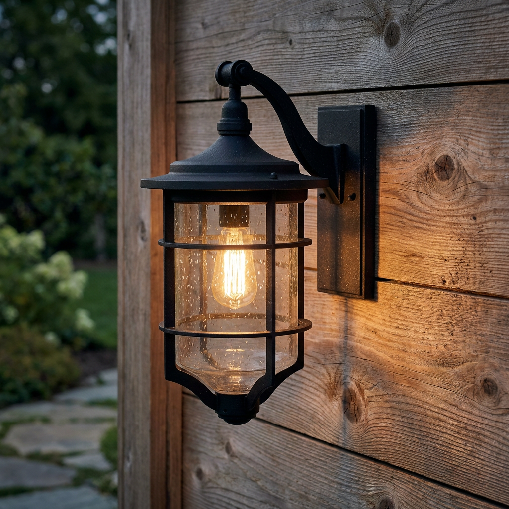 Kichler Royal Marine Medium Black Outdoor Wall Light
