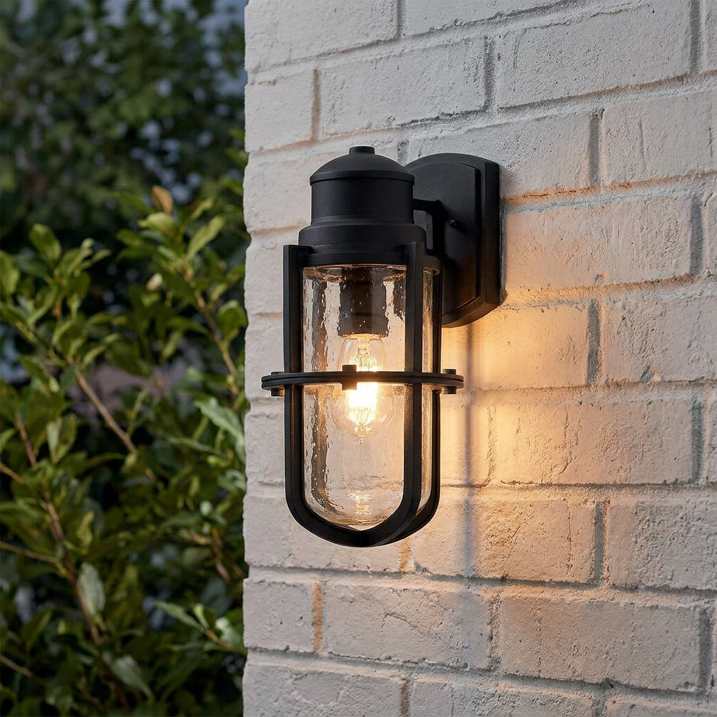 Kichler Suri 1 Light Medium Black Outdoor Wall Light