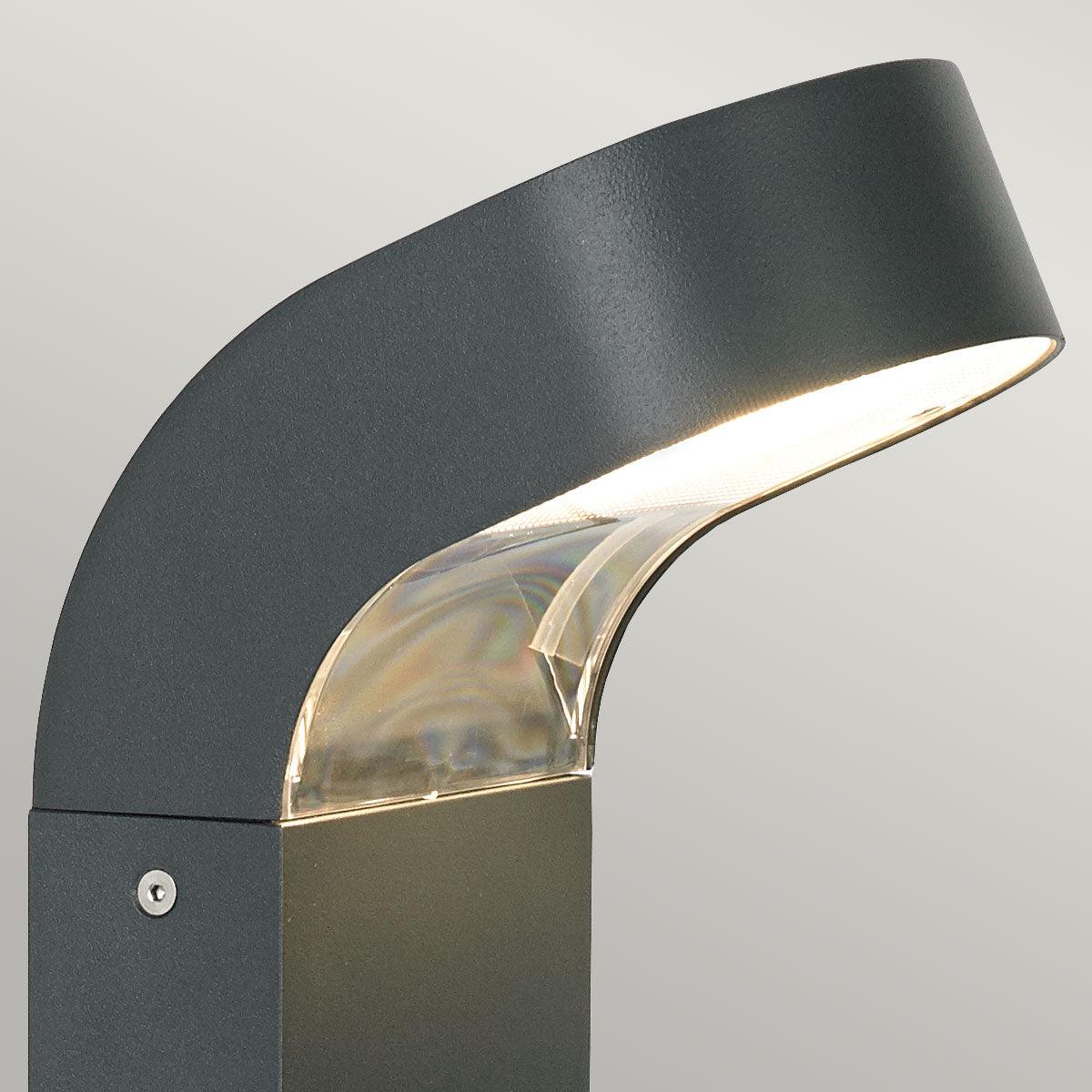 Norlys Molde LED Graphite Outdoor Bollard Light — lifestyle setting