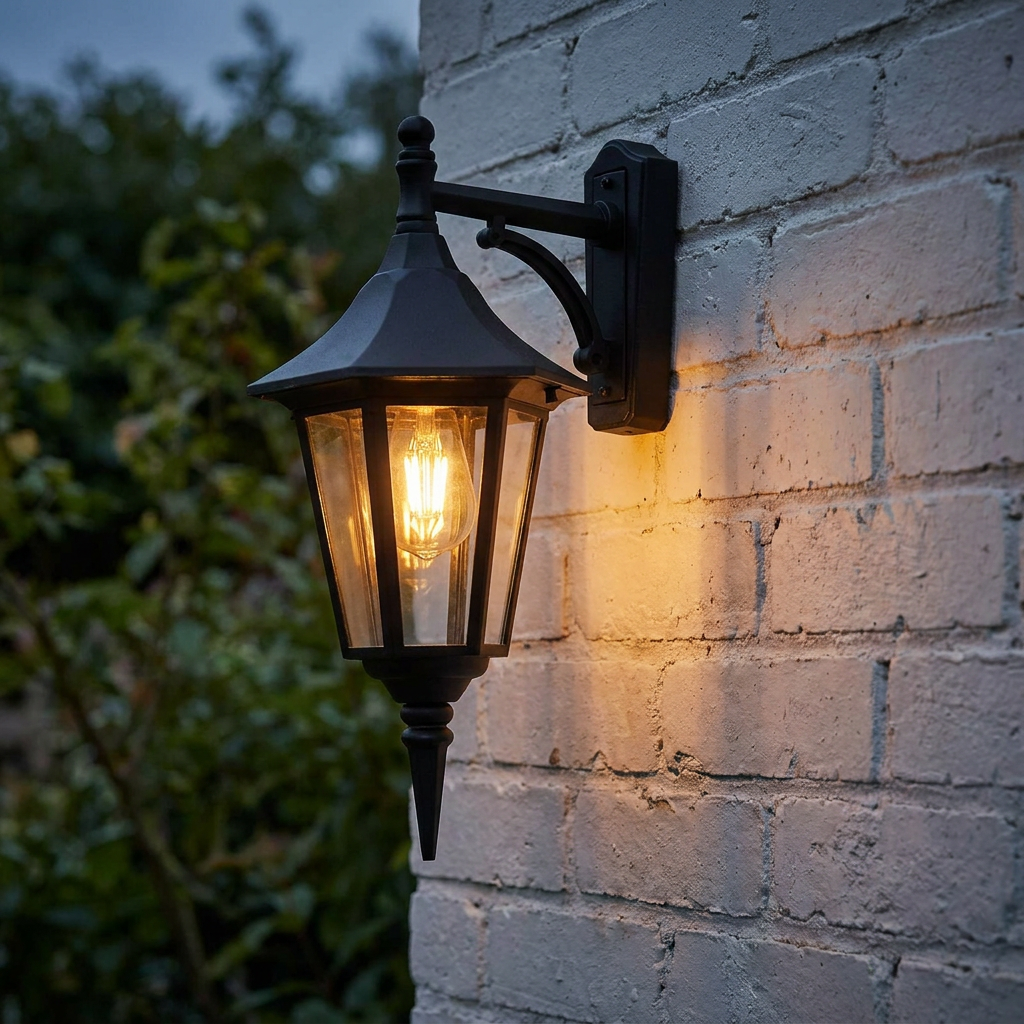 Oaks Cardinal Black Finish Outdoor Downlighter Wall Light 191 DOWN BK