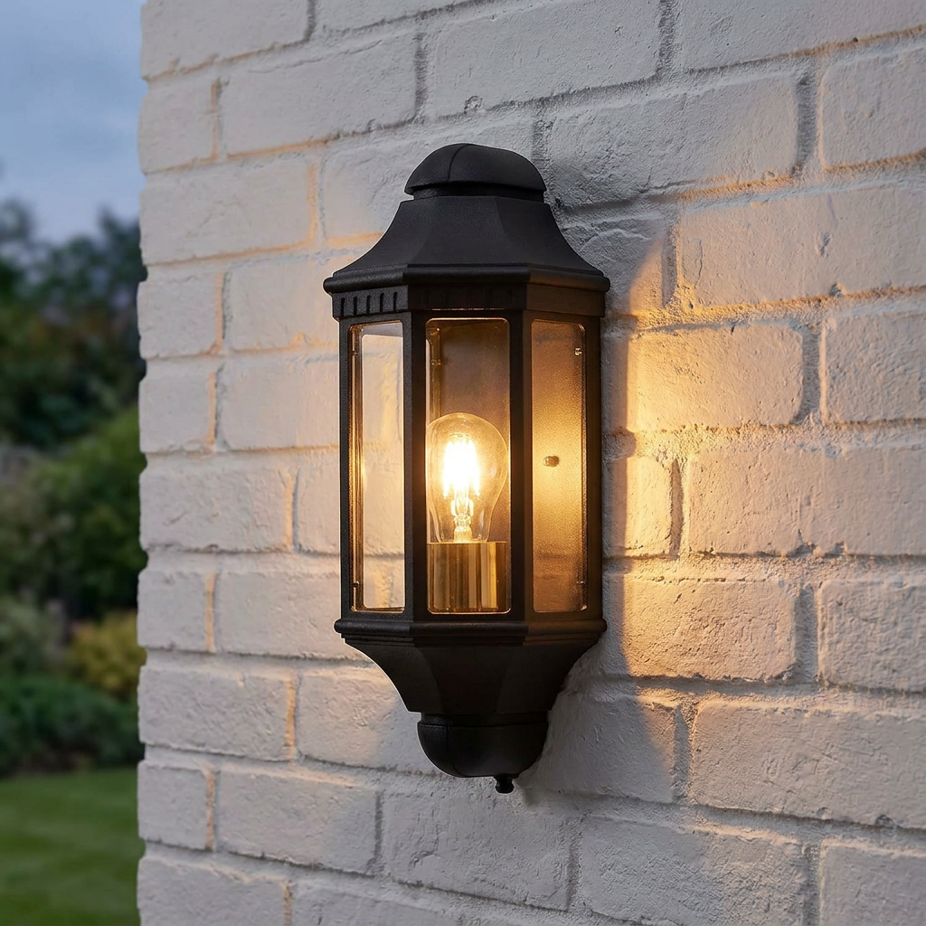 Oaks Westminster Black Outdoor Wall Light