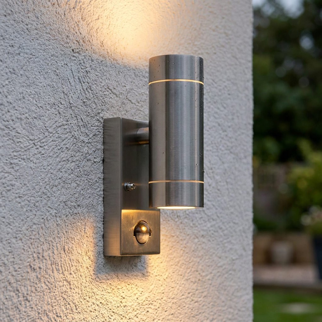 Palin PIR Sensor 2 Light Marine Grade Outdoor Wall Light IP65 7W